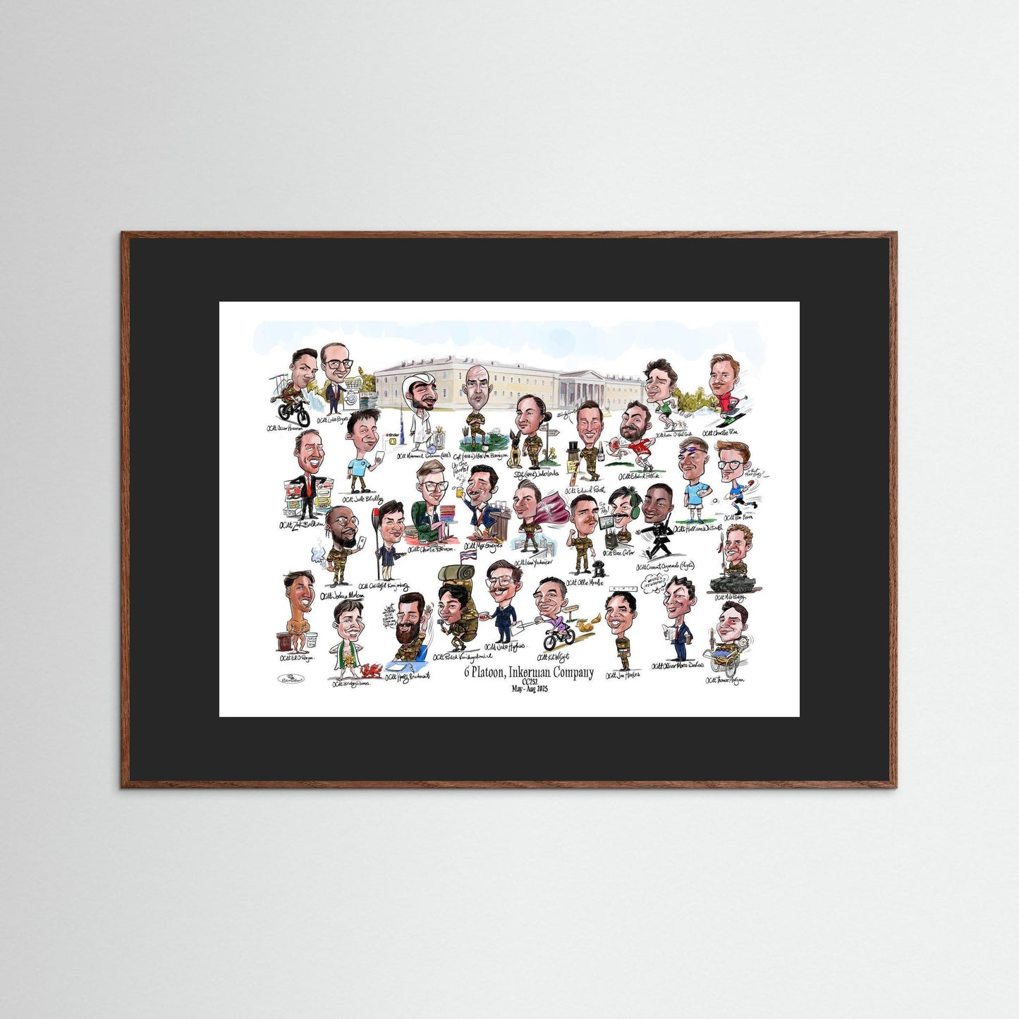 6 Platoon, Inkerman, Sandhurst print on paper