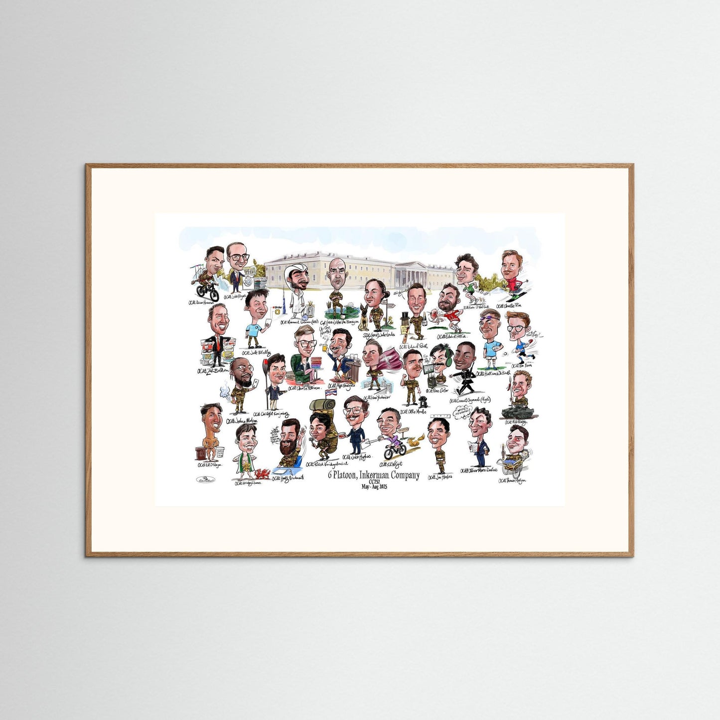 6 Platoon, Inkerman, Sandhurst print on paper