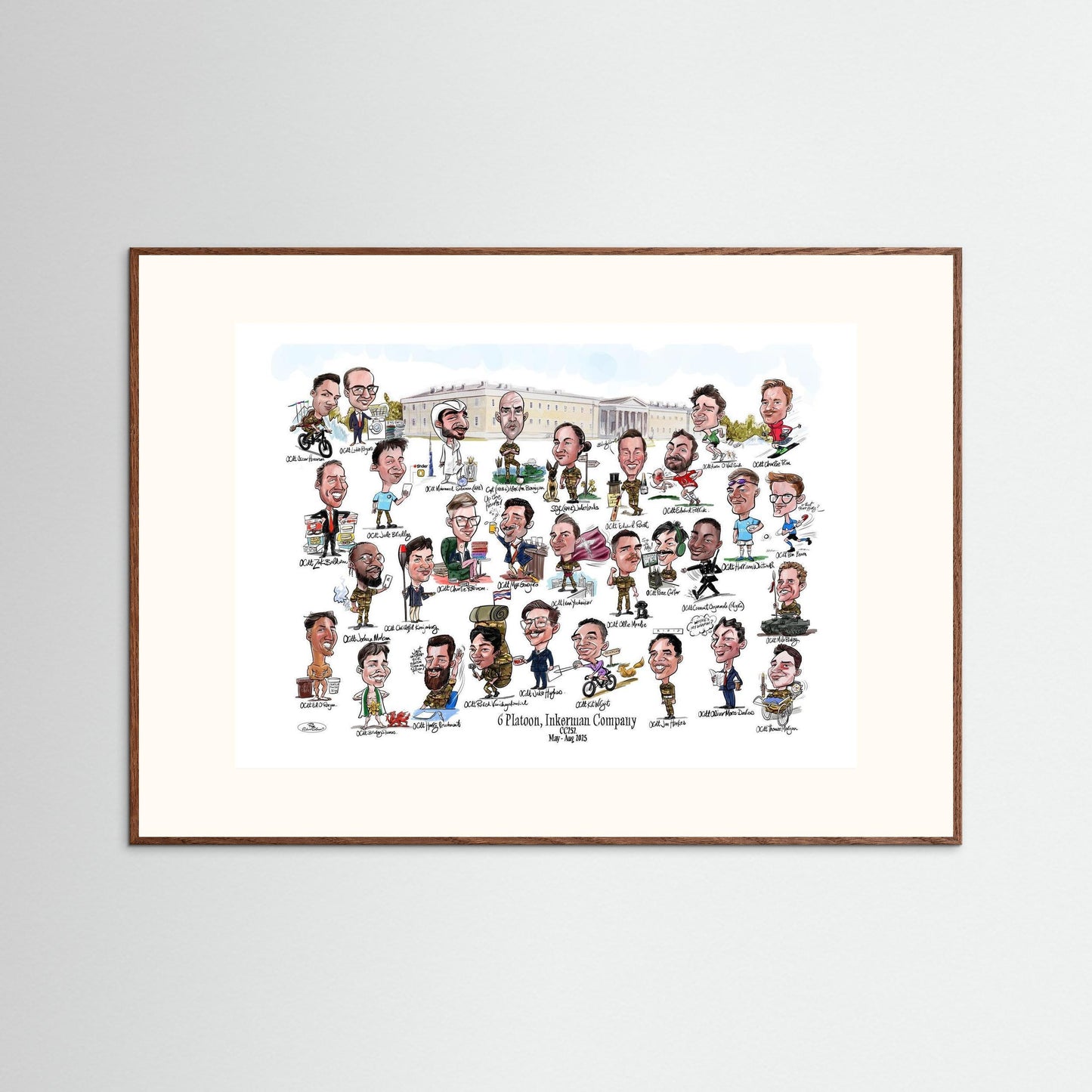 6 Platoon, Inkerman, Sandhurst print on paper