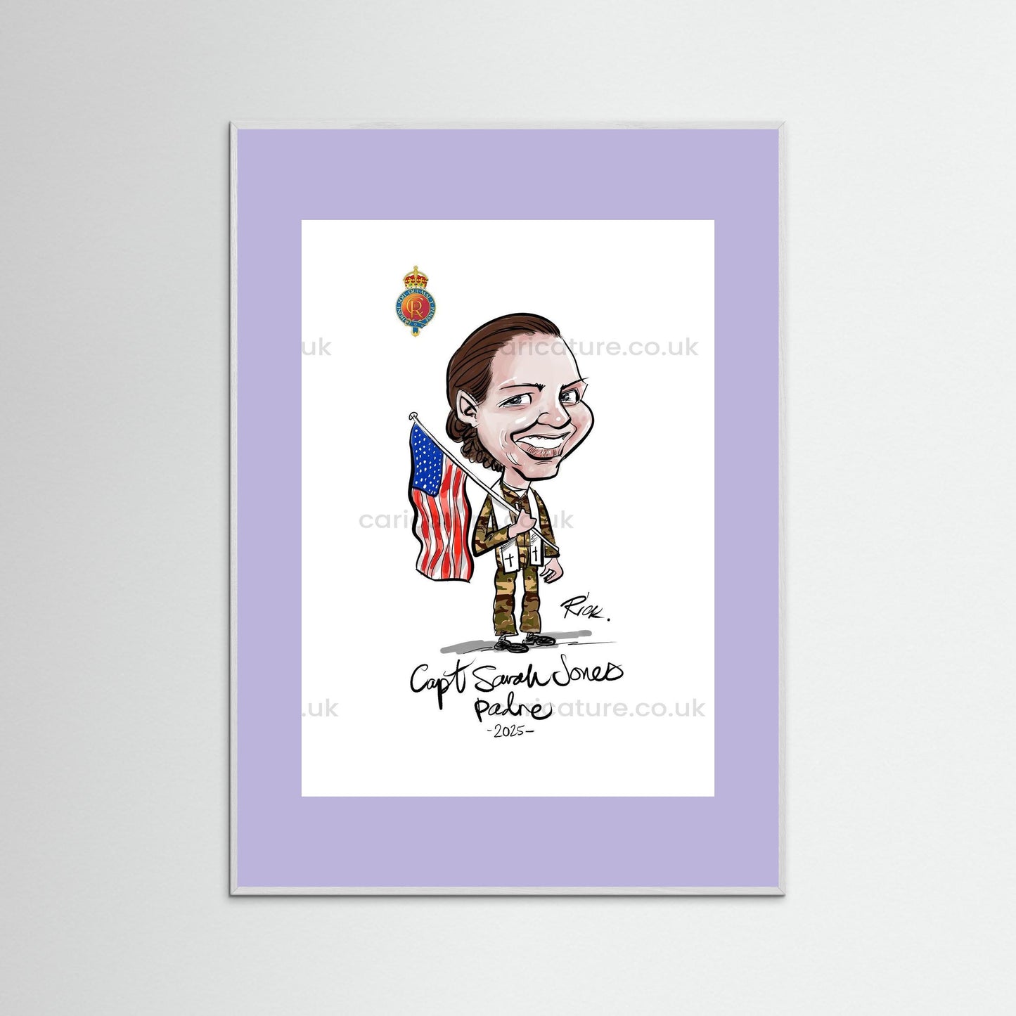 Caricature of Officer extracted from Group Painting
