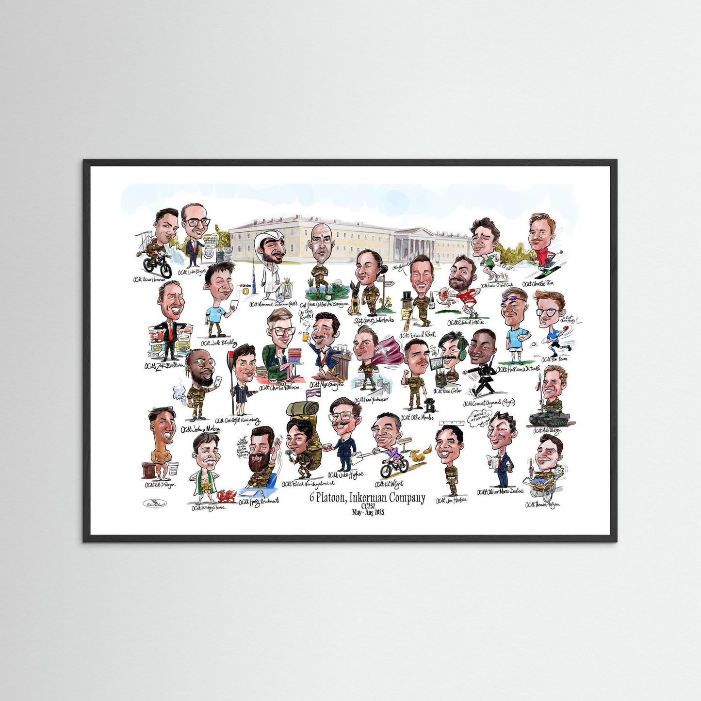 6 Platoon, Inkerman, Sandhurst print on paper
