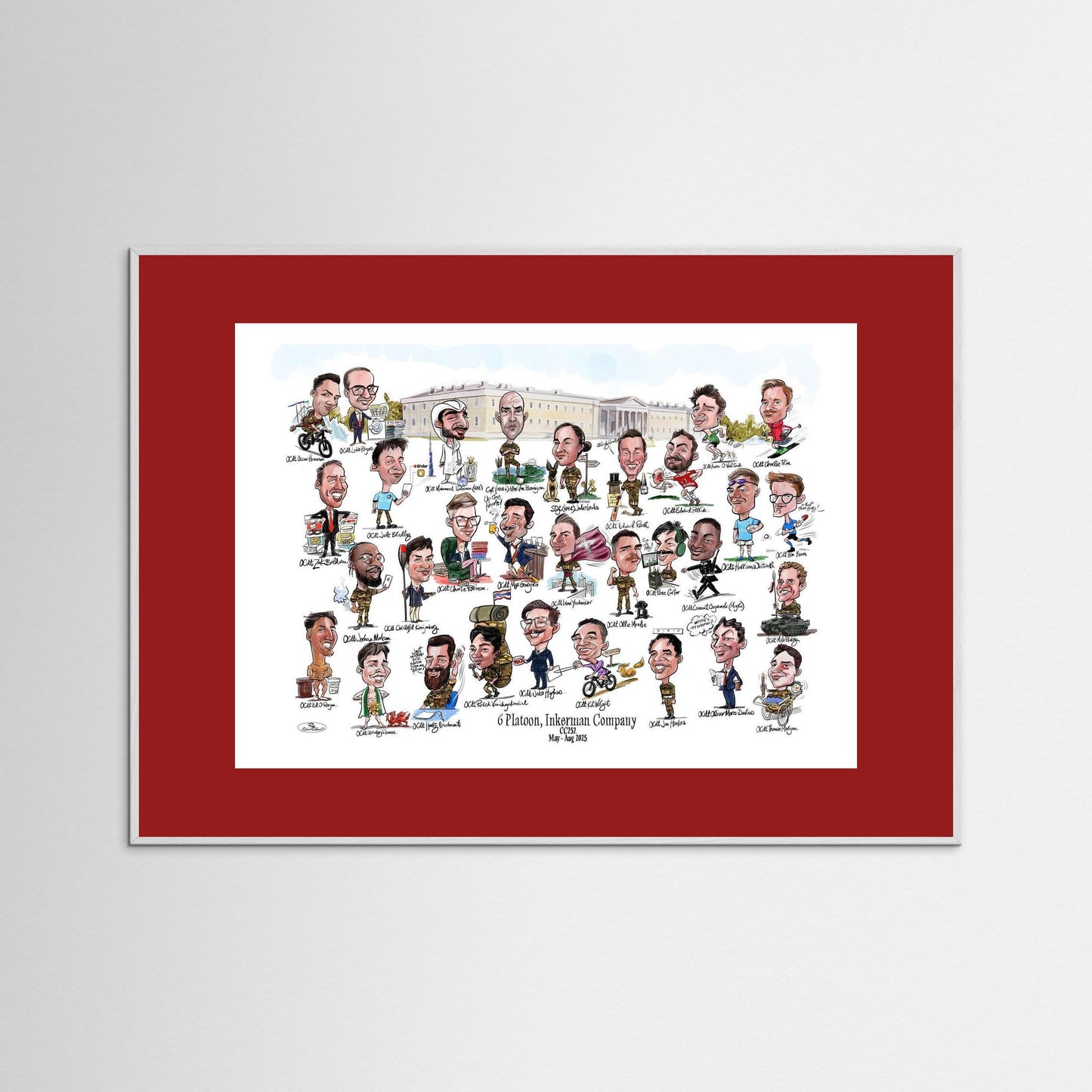 6 Platoon, Inkerman, Sandhurst print on paper
