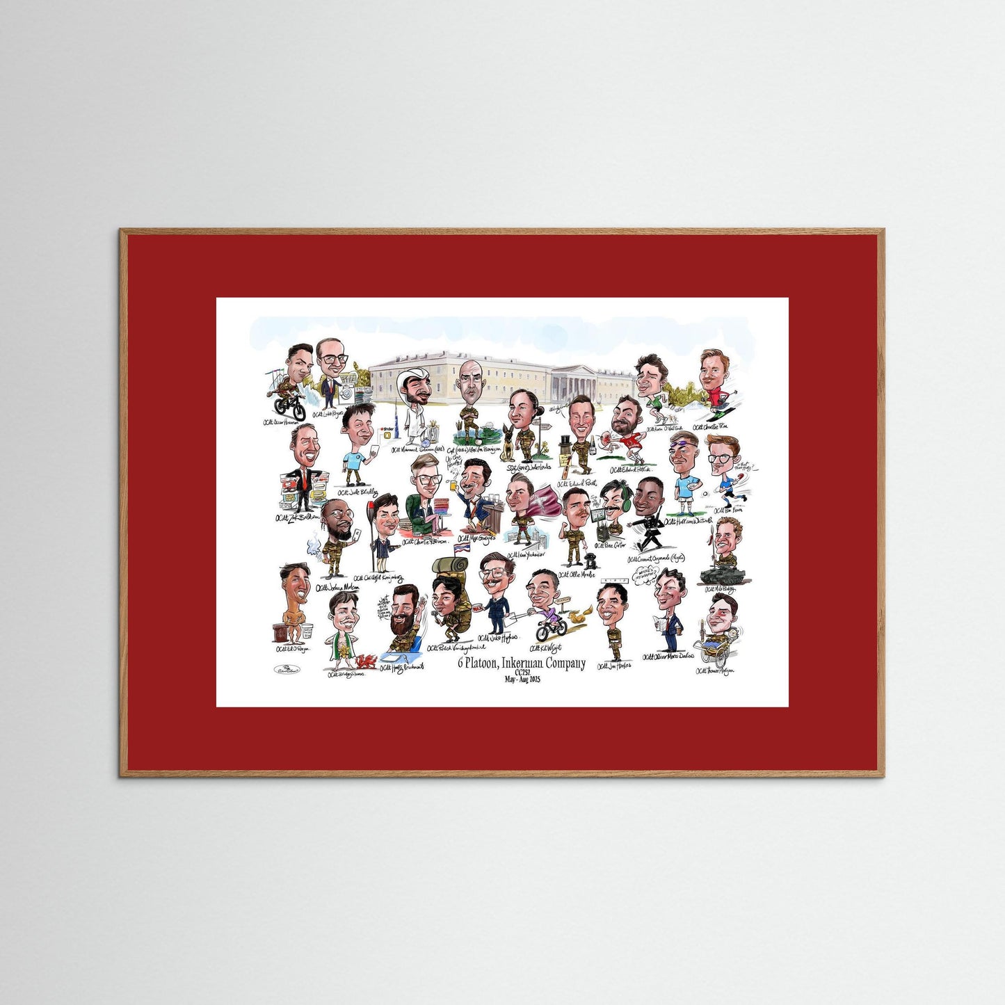 6 Platoon, Inkerman, Sandhurst print on paper