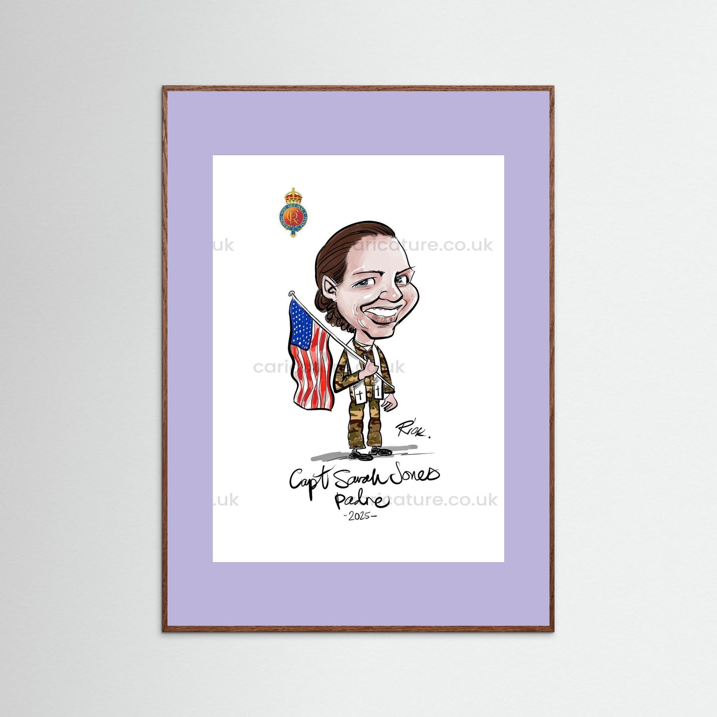 Caricature of Officer extracted from Group Painting