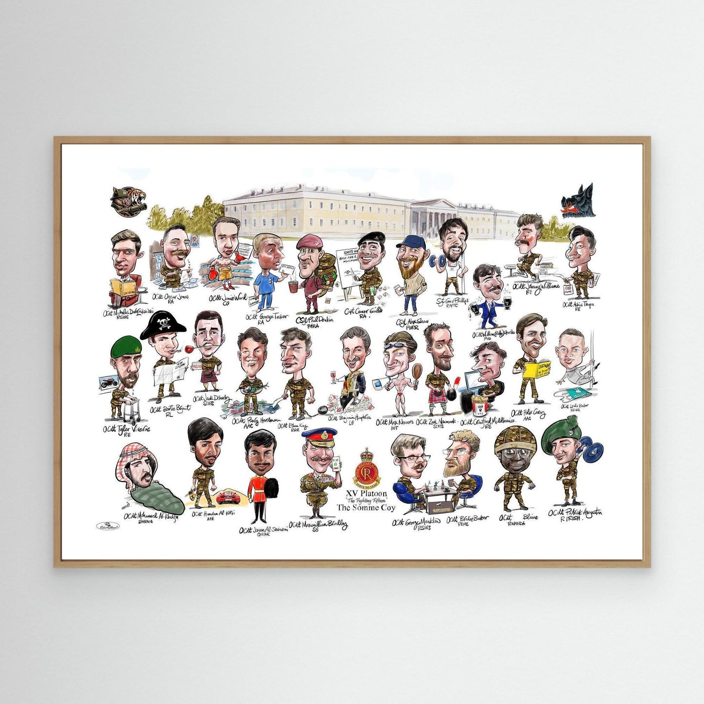 Sandhurst XV Group print on canvas 