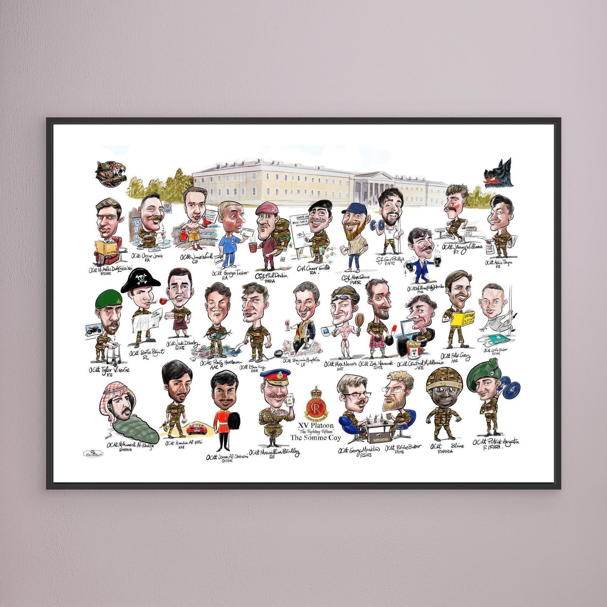 Sandhurst XV Group print on canvas 