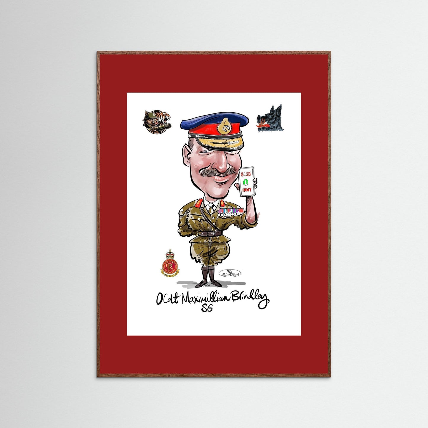 Sandhurst Officer Cadet - print on art paper 