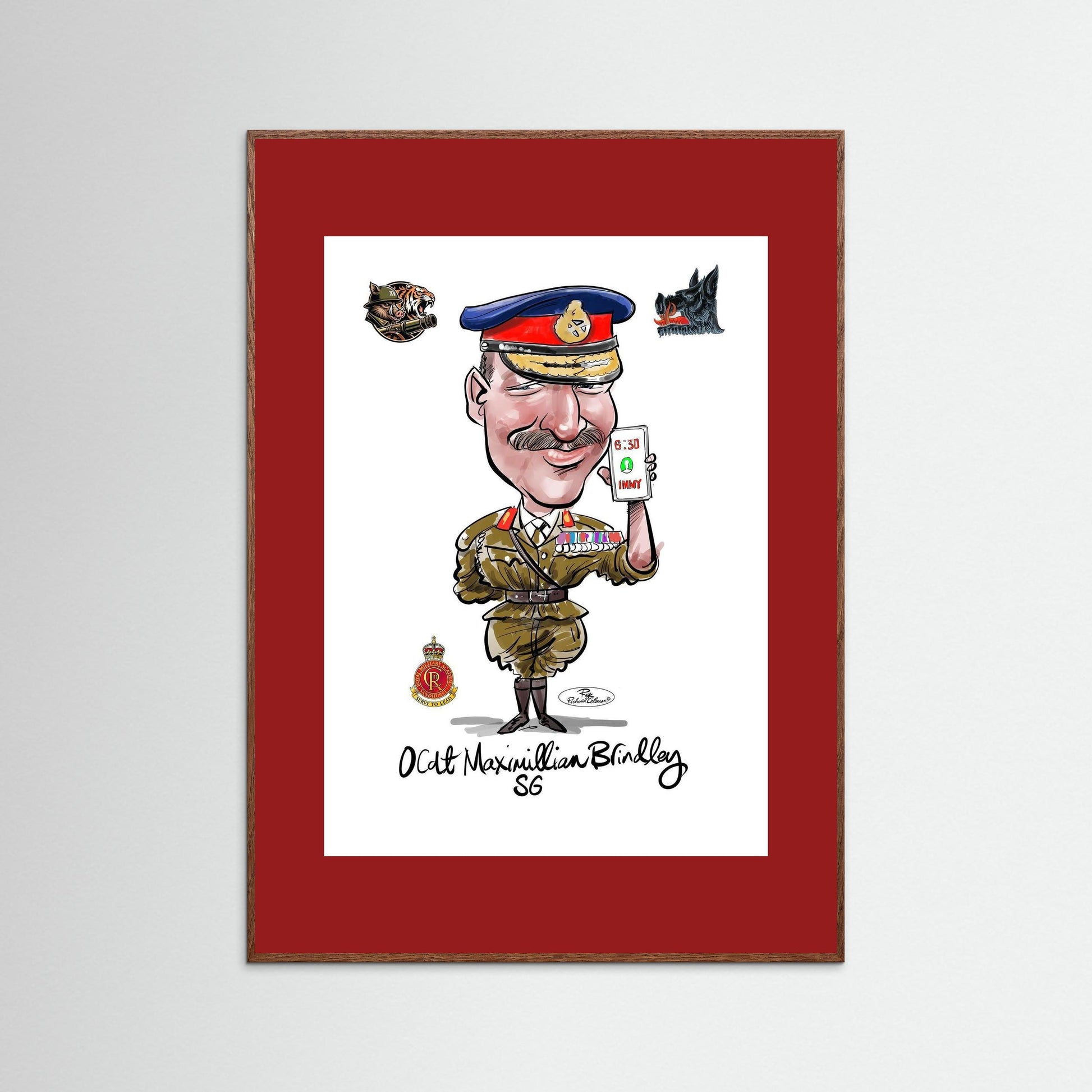 Sandhurst Officer Cadet - print on art paper 