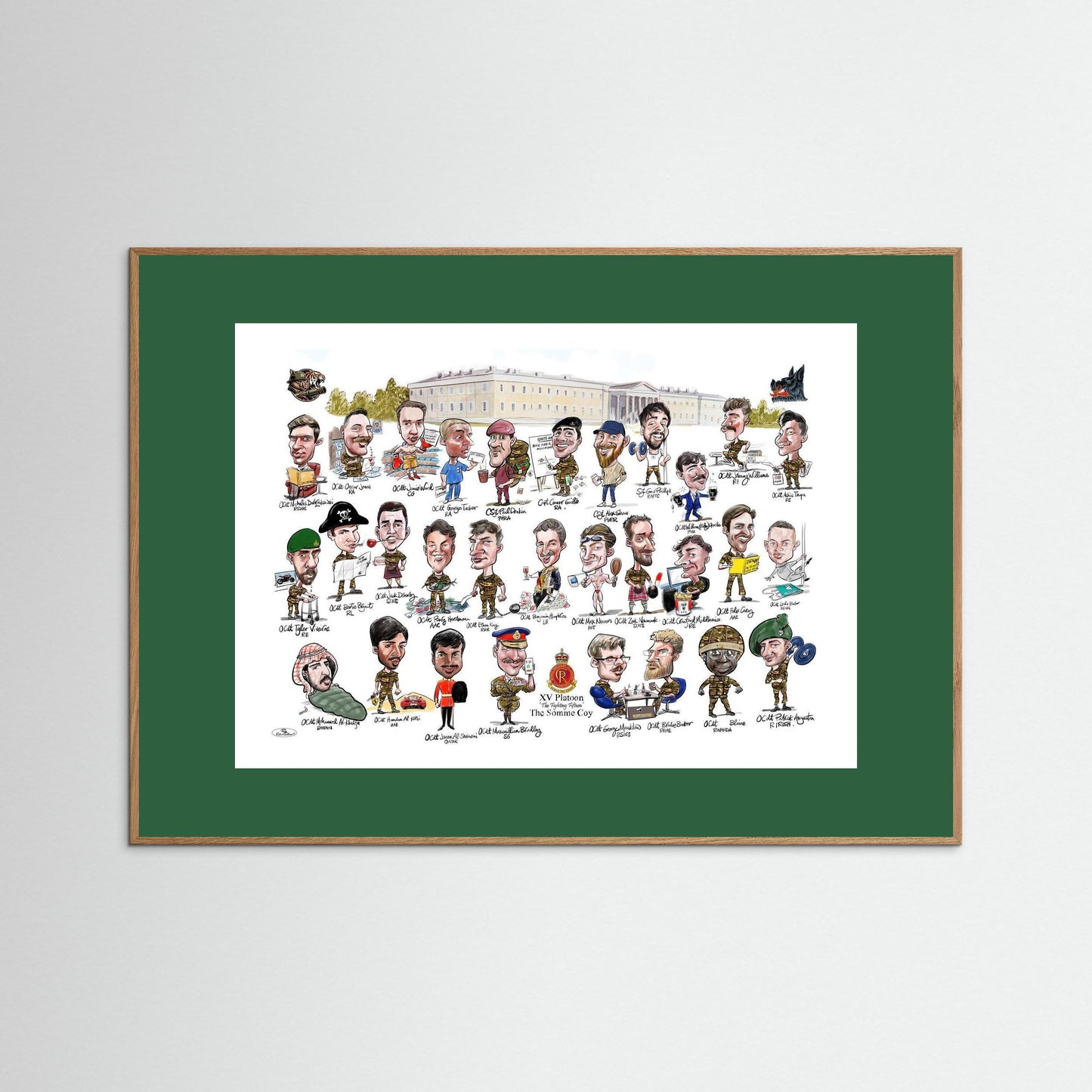 Sandhurst XV framed Print on art paper 