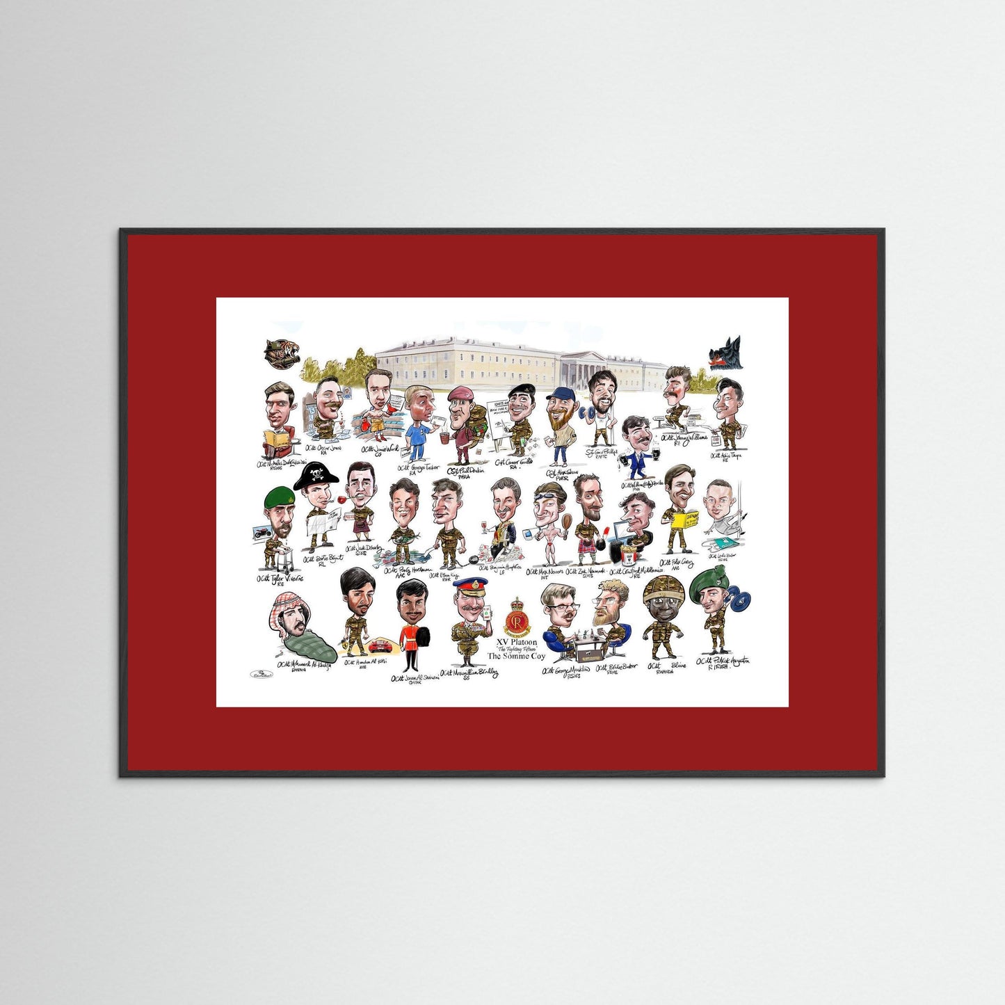 Sandhurst XV framed Print on art paper 