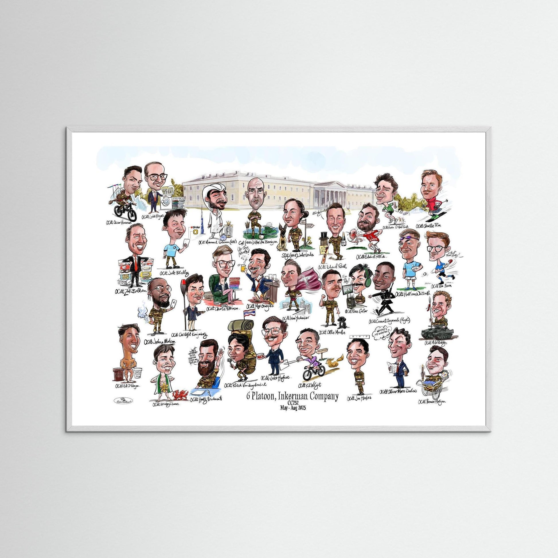 6 Platoon, Inkerman, Sandhurst print on paper 