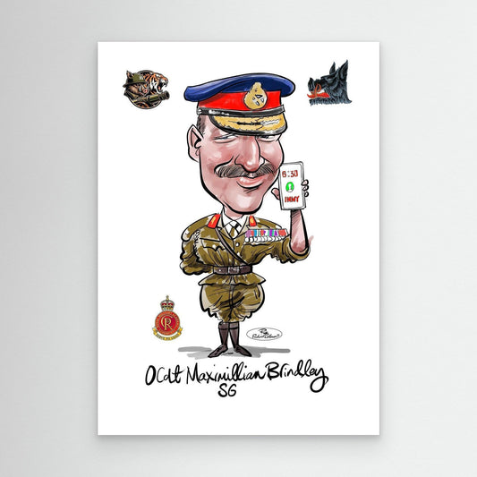 Sandhurst Officer Cadet - print on canvas 