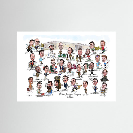 6 Platoon, Inkerman, Sandhurst print on paper 