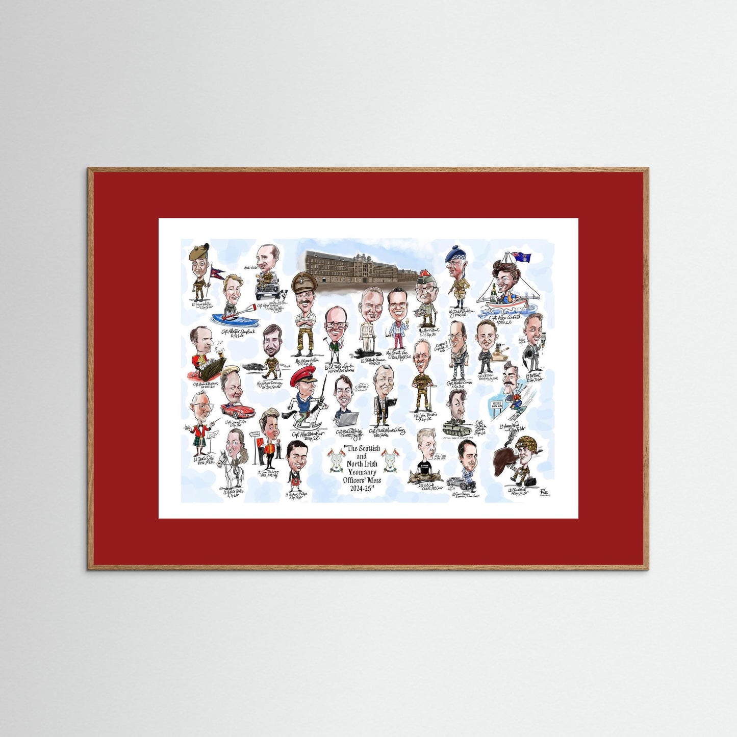Scottish and NI Yeomanry A3 print on paper