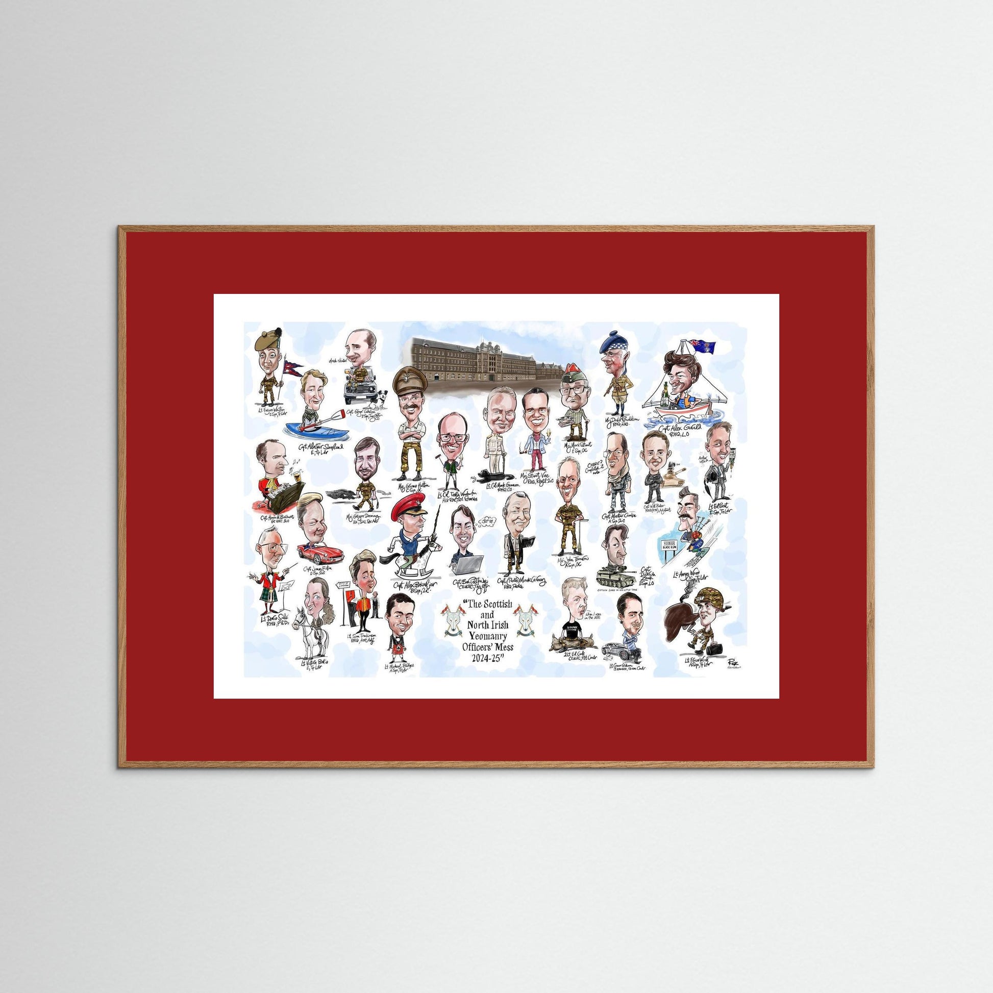 Scottish and NI Yeomanry A3 print on paper