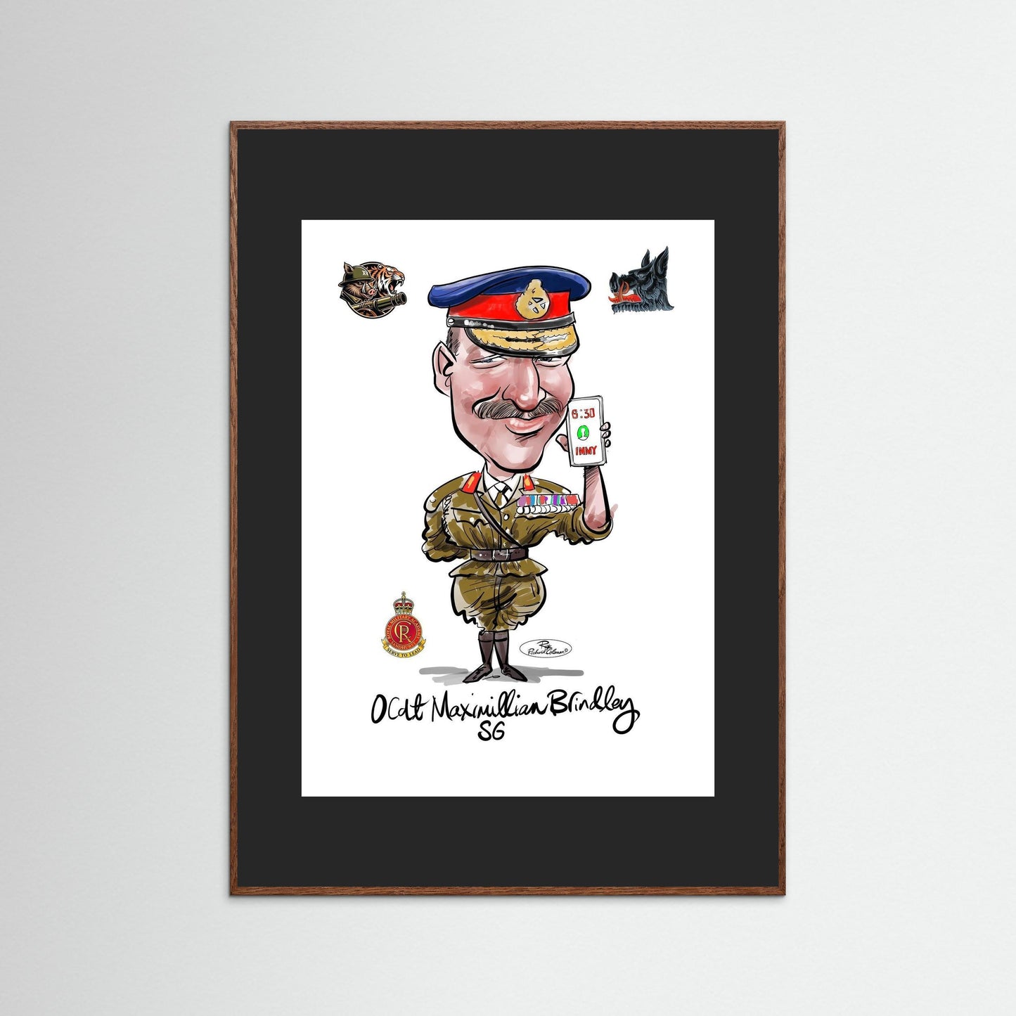 Sandhurst Officer Cadet - print on art paper 