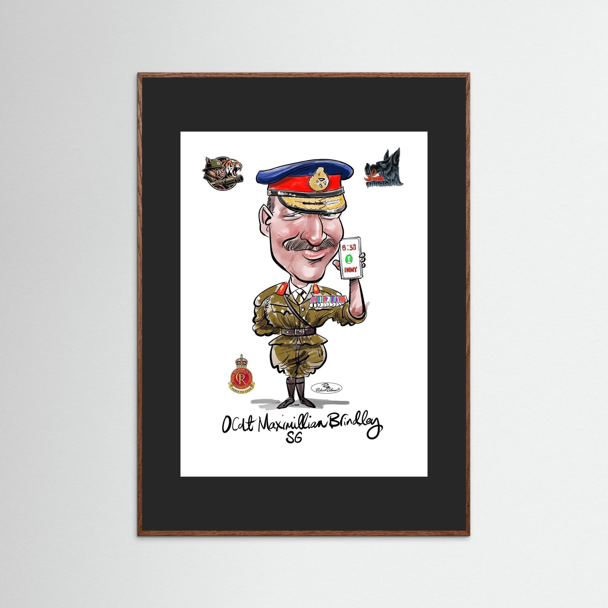 Sandhurst Officer Cadet - print on art paper 