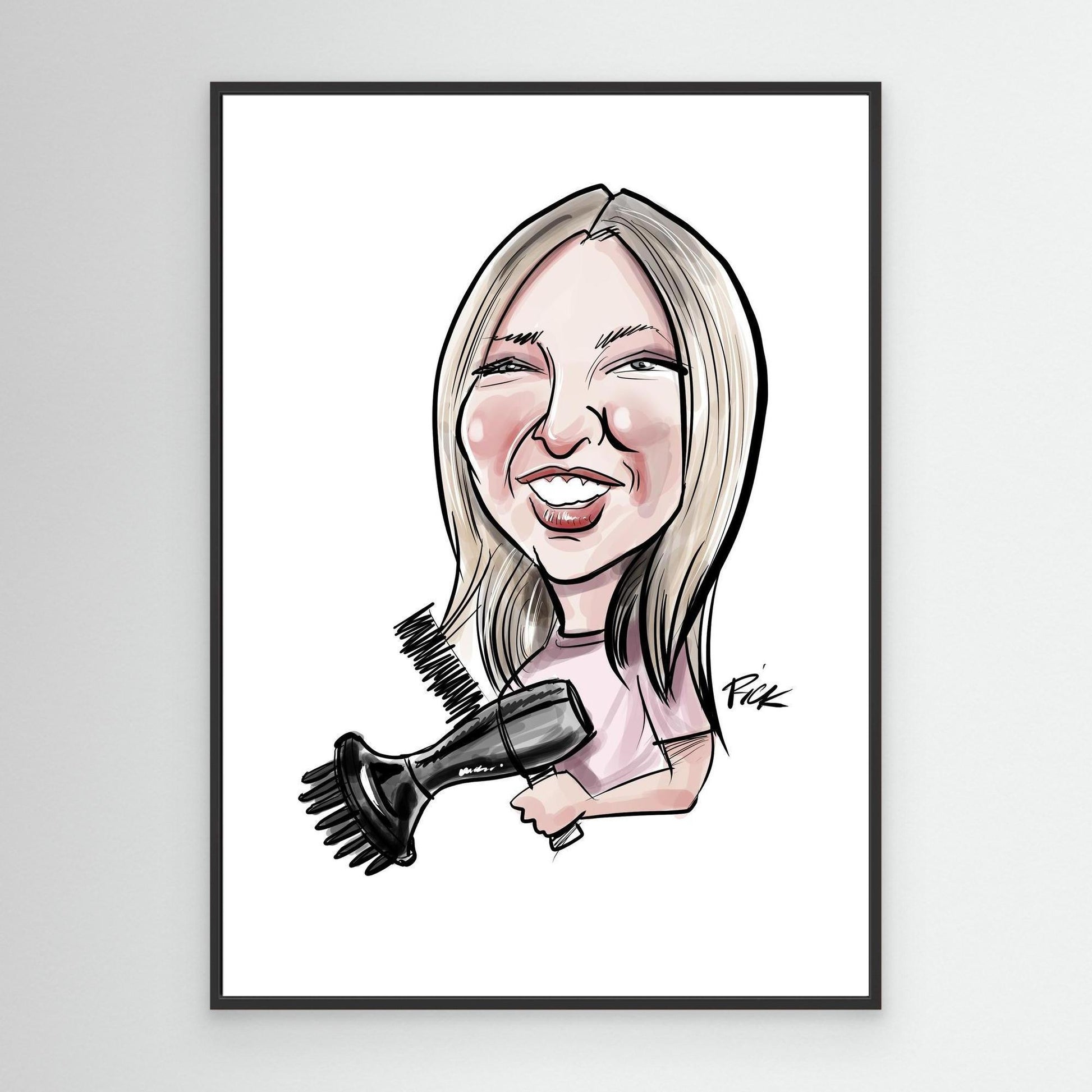 Hair by Me - Staff Caricature