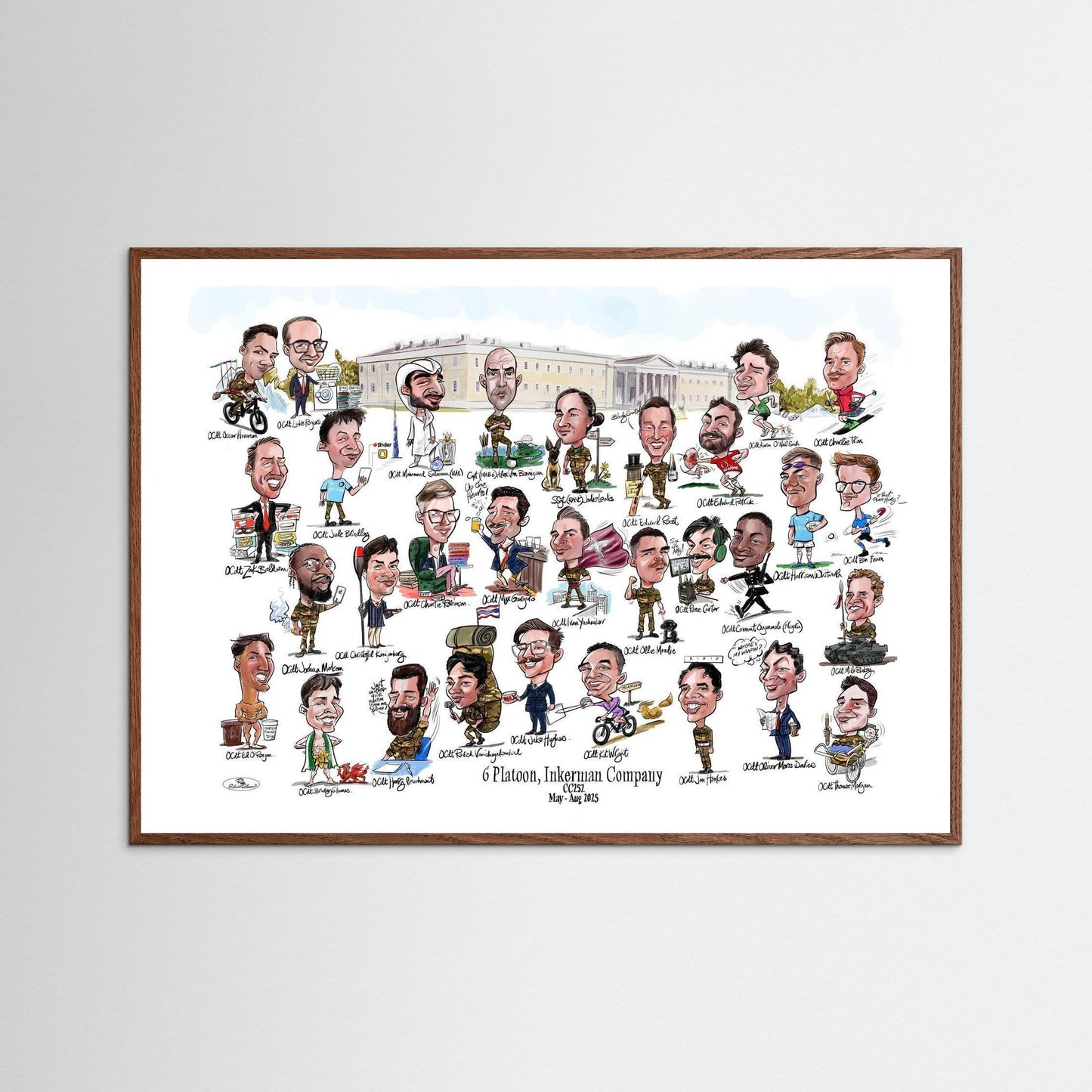6 Platoon, Inkerman, Sandhurst print on paper 