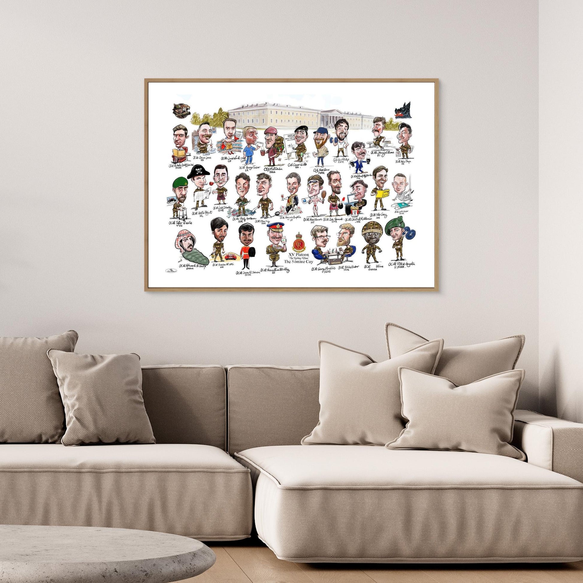 Sandhurst XV Group print on canvas 