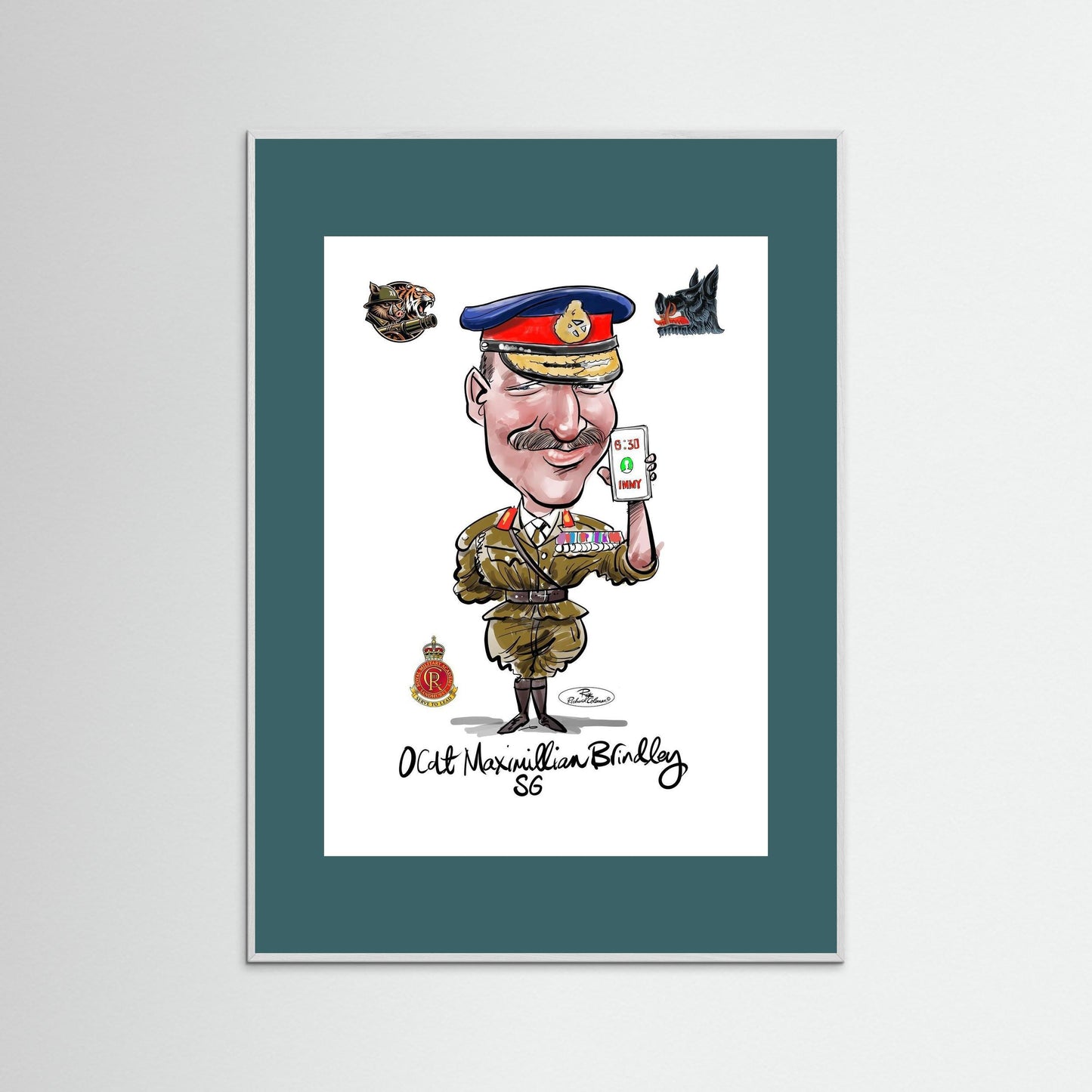 Sandhurst Officer Cadet - print on art paper 