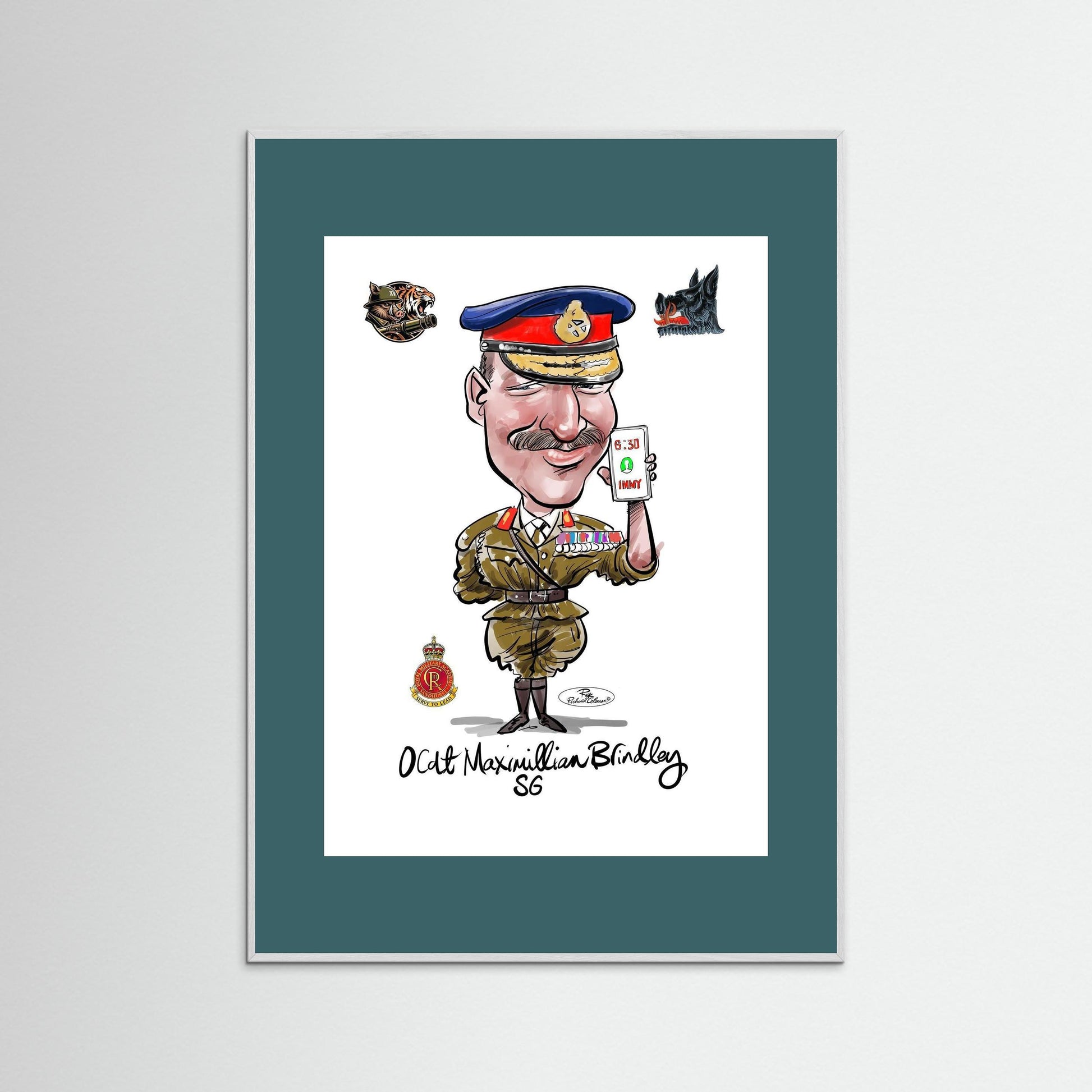 Sandhurst Officer Cadet - print on art paper 
