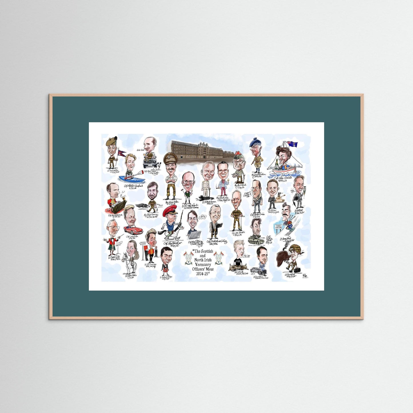 Scottish and NI Yeomanry A3 print on paper