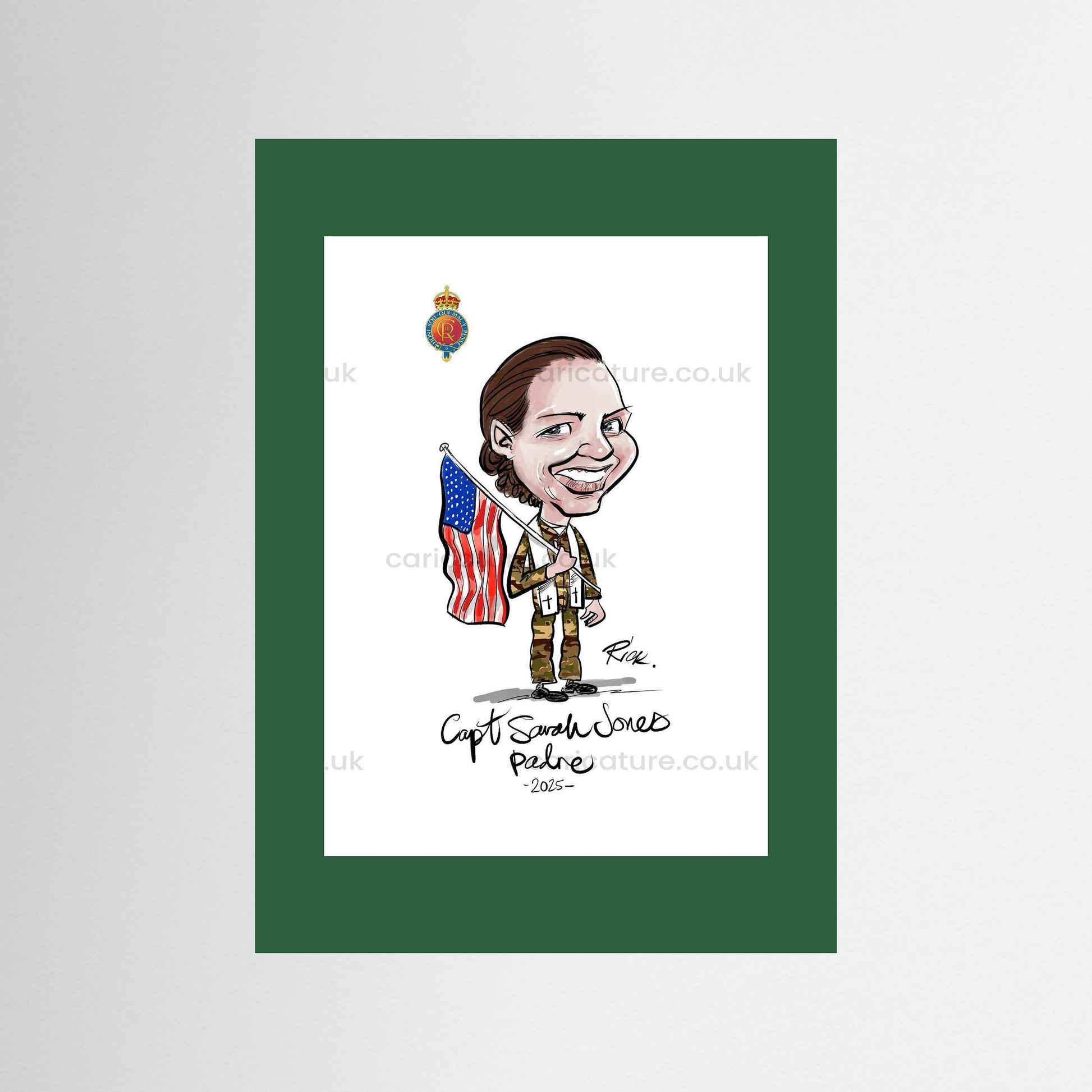 Caricature of Officer extracted from Group Painting