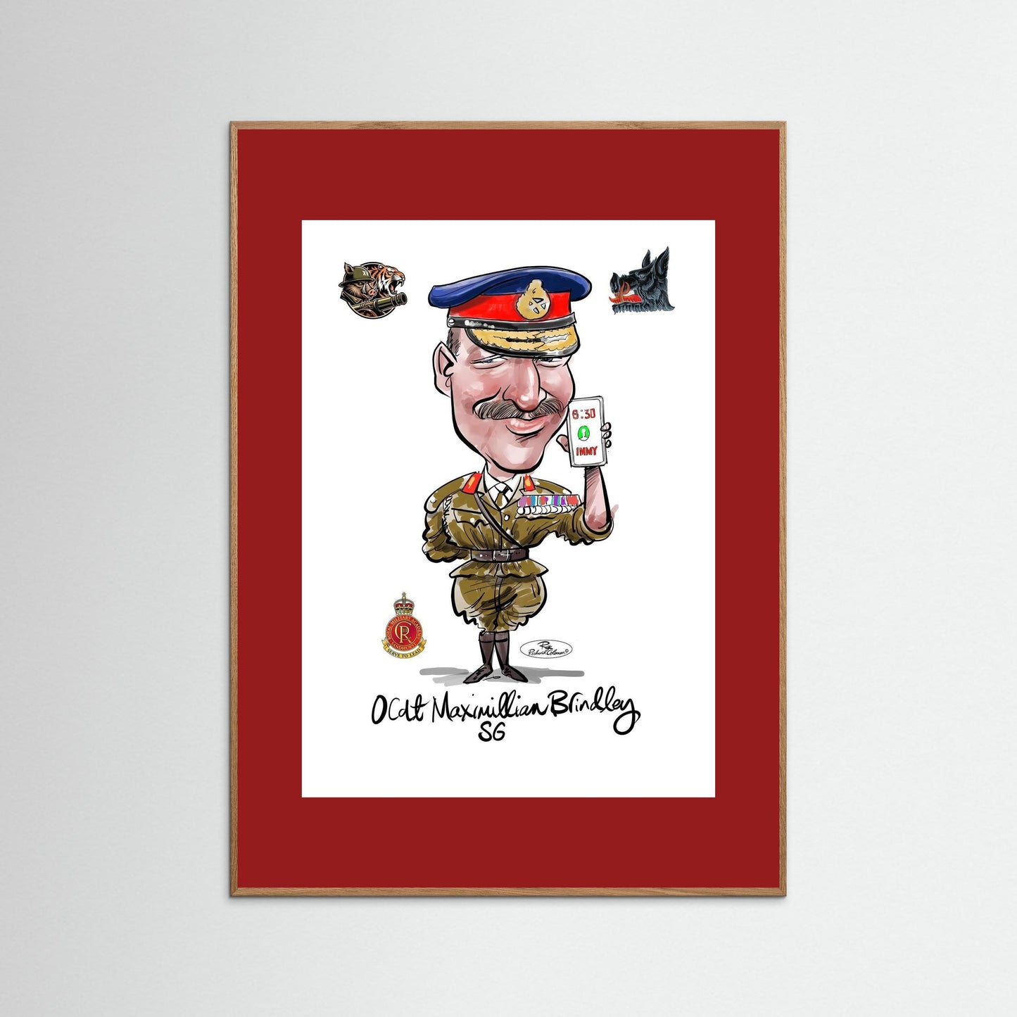 Sandhurst Officer Cadet - print on art paper 