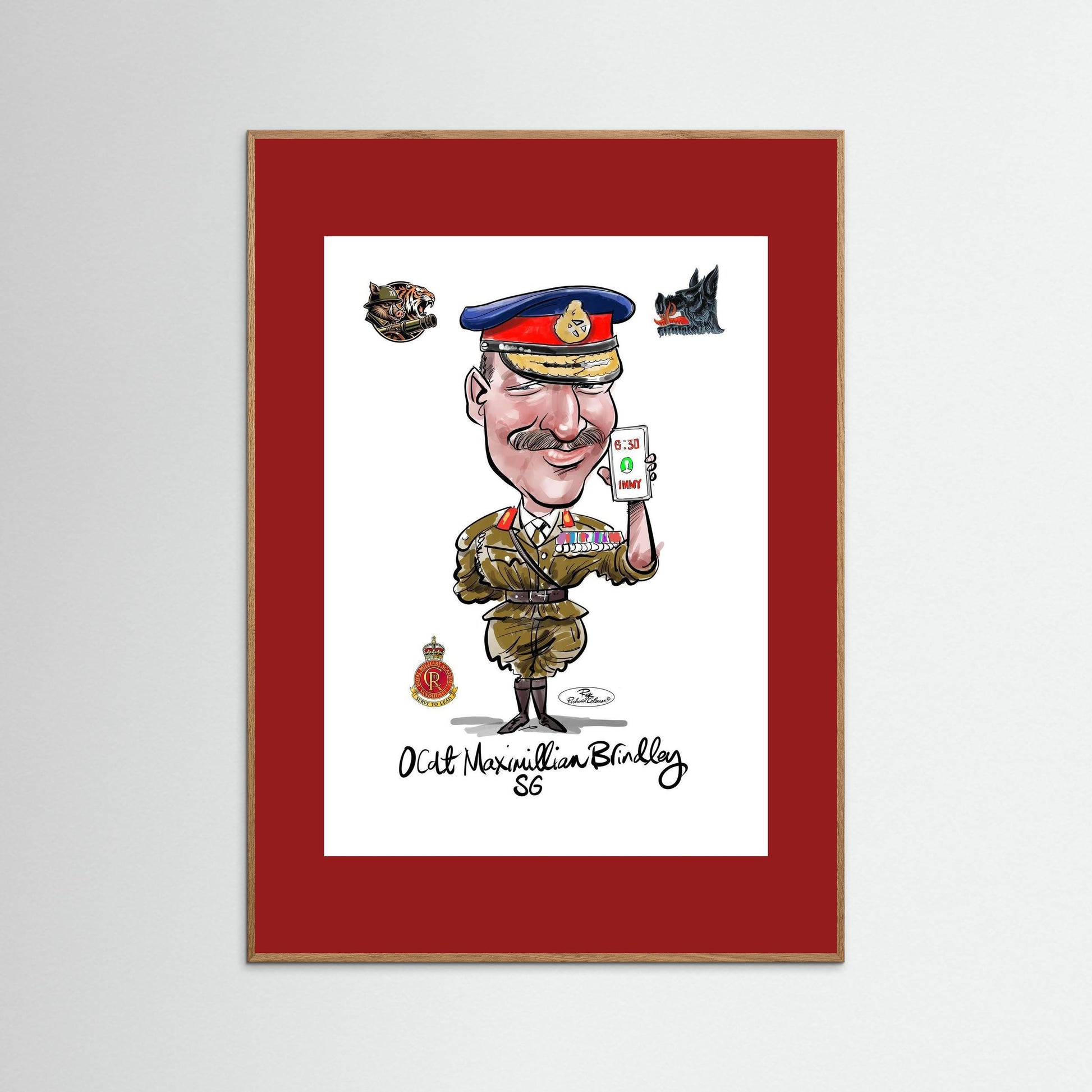 Sandhurst Officer Cadet - print on art paper 