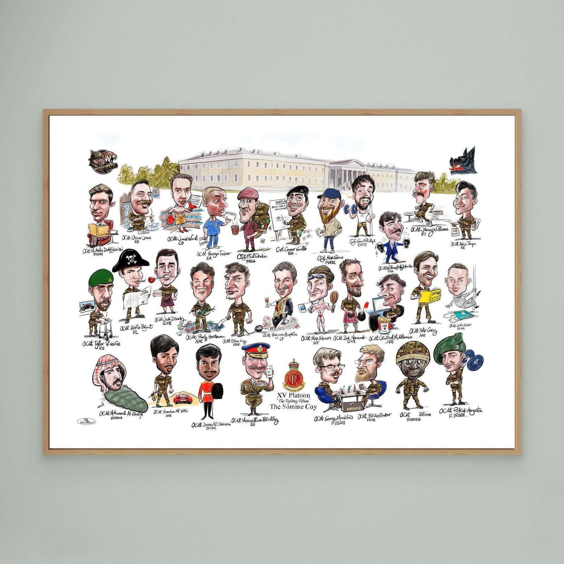 Sandhurst XV Group print on canvas 