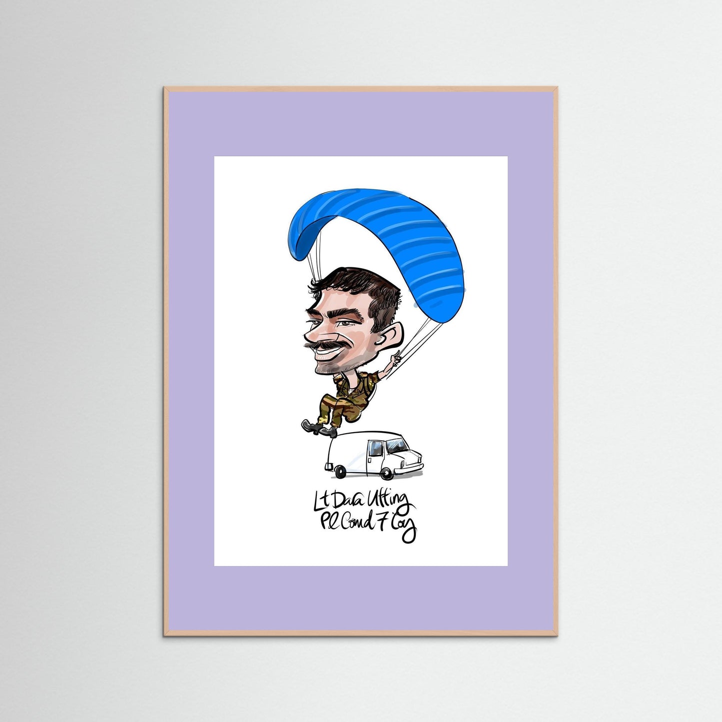 Caricature of Lt Dara Utting 