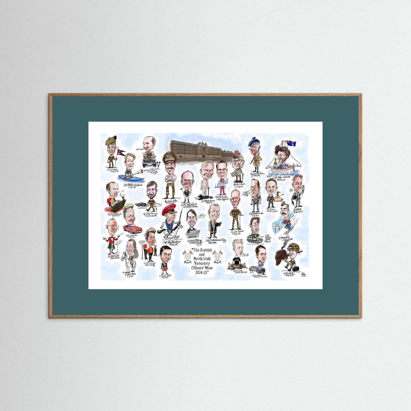 Scottish and NI Yeomanry A3 print on paper
