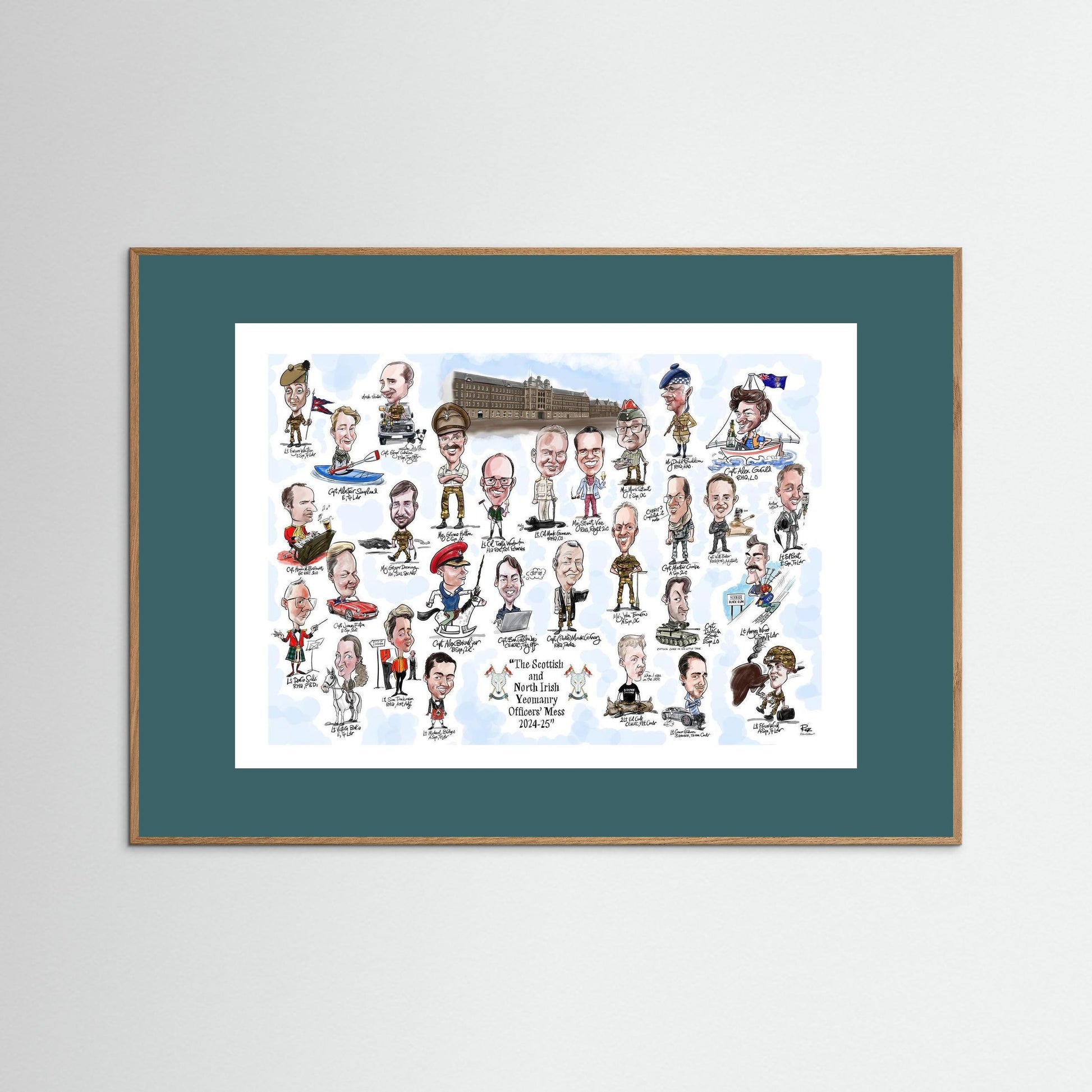Scottish and NI Yeomanry A3 print on paper