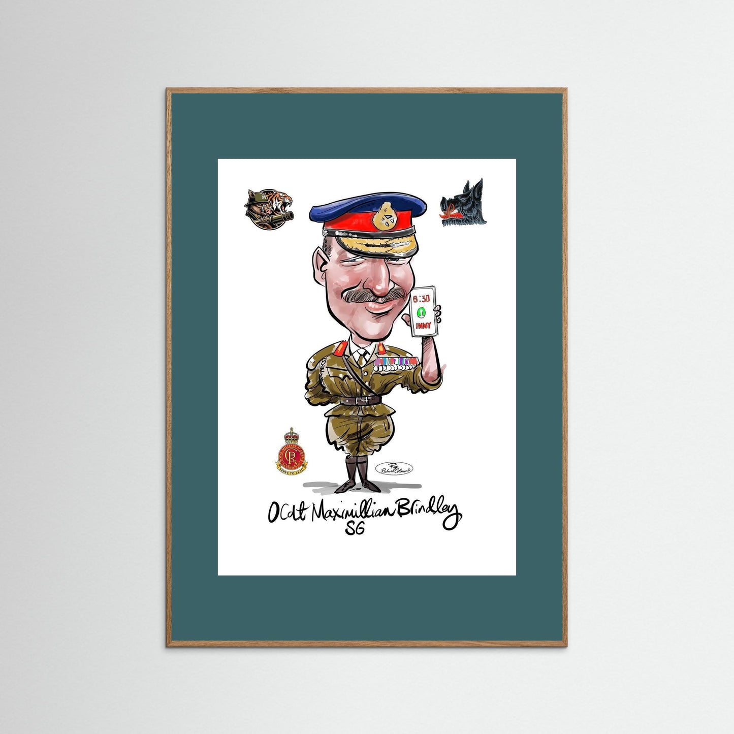 Sandhurst Officer Cadet - print on art paper 