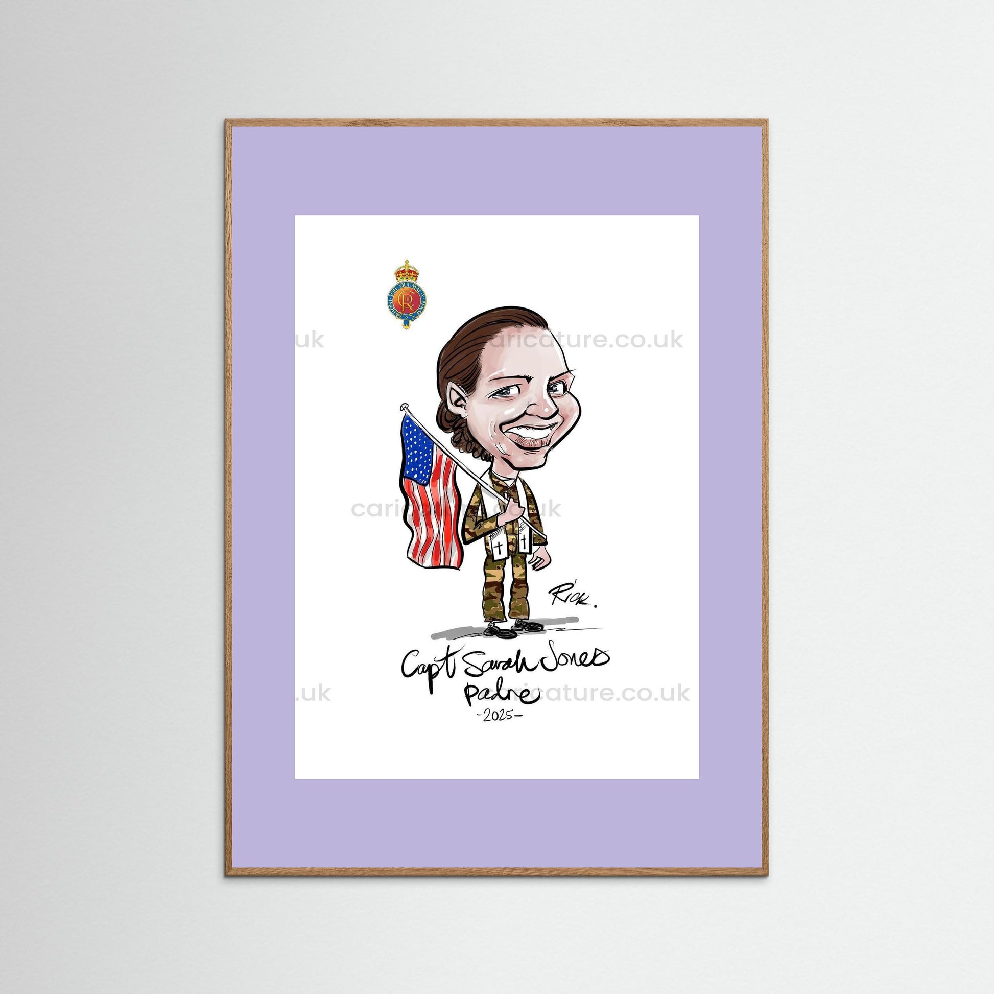 Caricature of Officer extracted from Group Painting