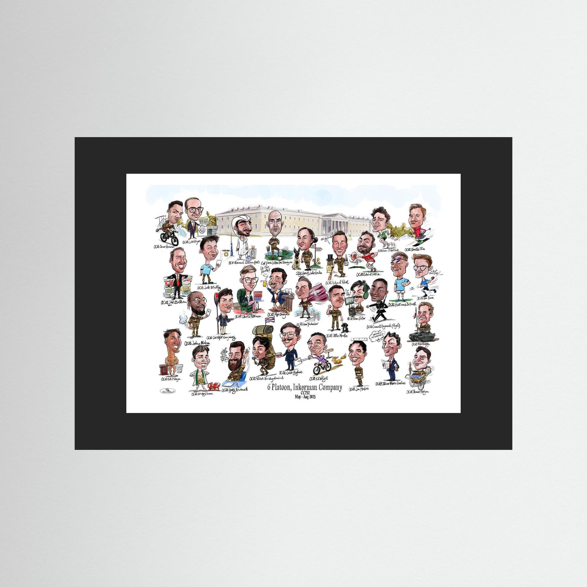 6 Platoon, Inkerman, Sandhurst print on paper 