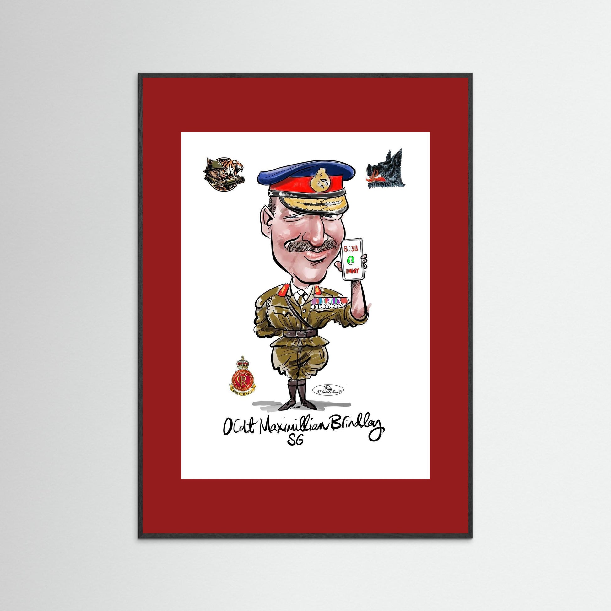 Sandhurst Officer Cadet - print on art paper 