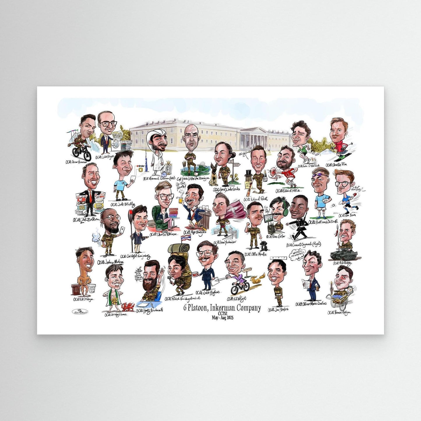 6 Platoon Inkerman Sandhurst print on canvas 