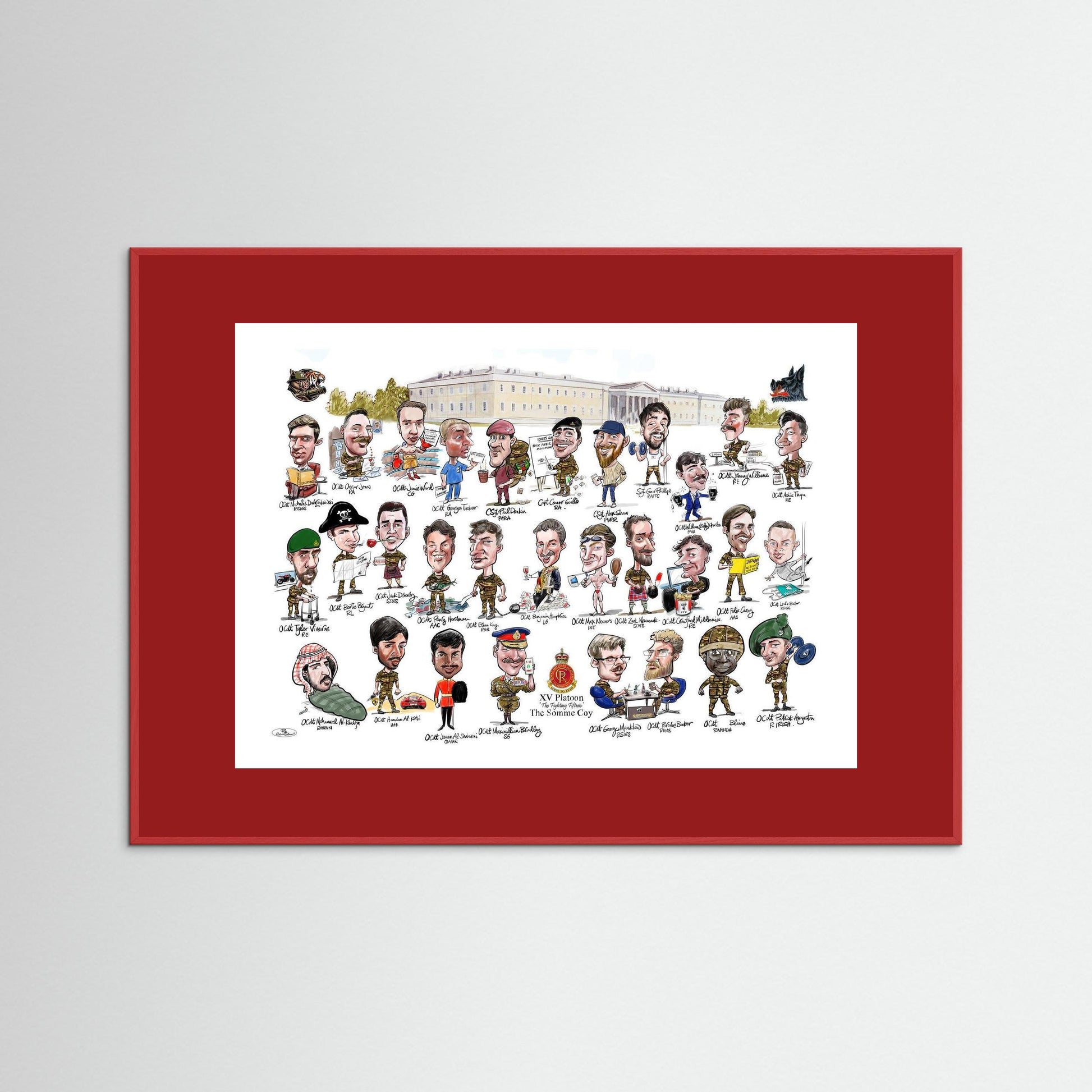 Sandhurst XV framed Print on art paper 