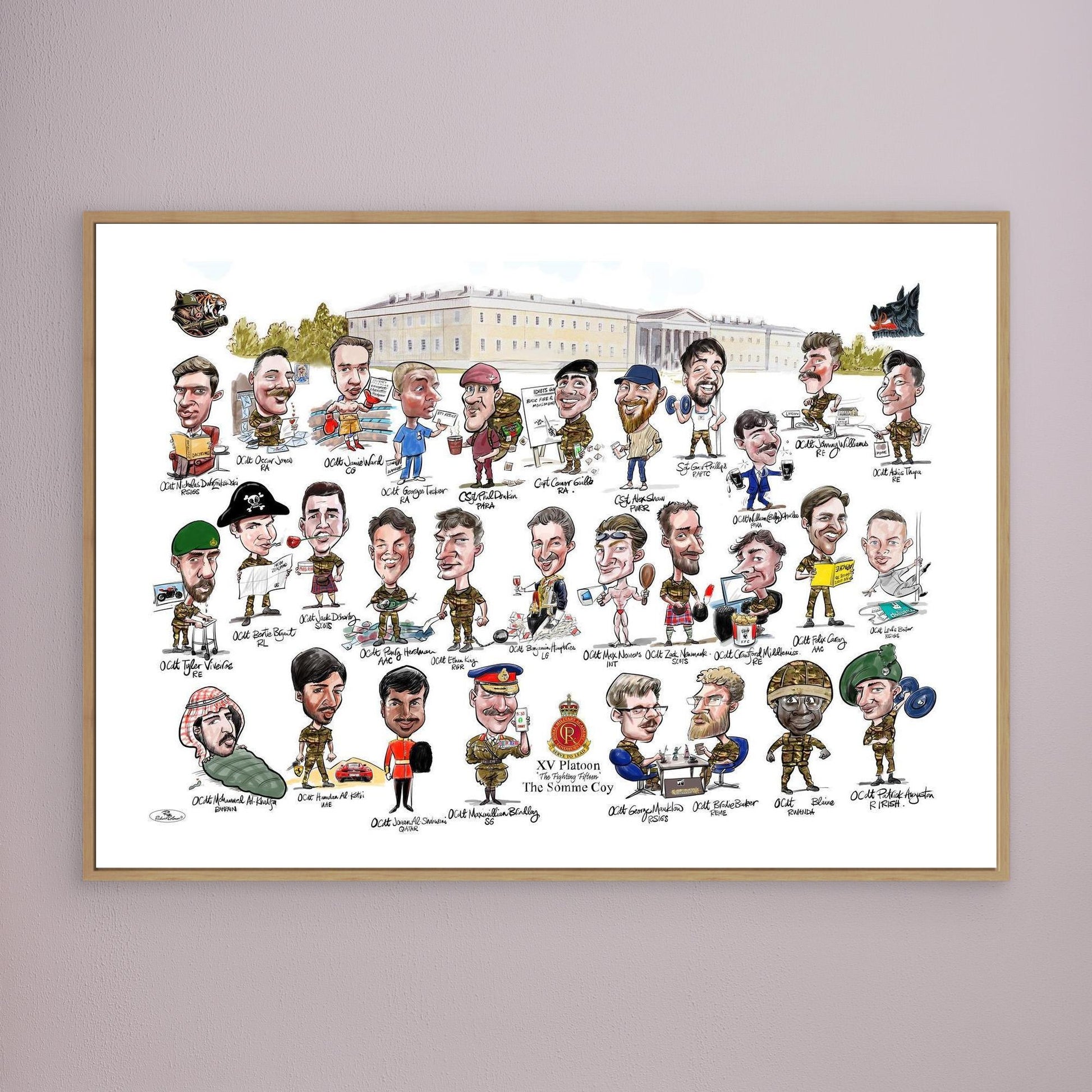 Sandhurst XV Group print on canvas 