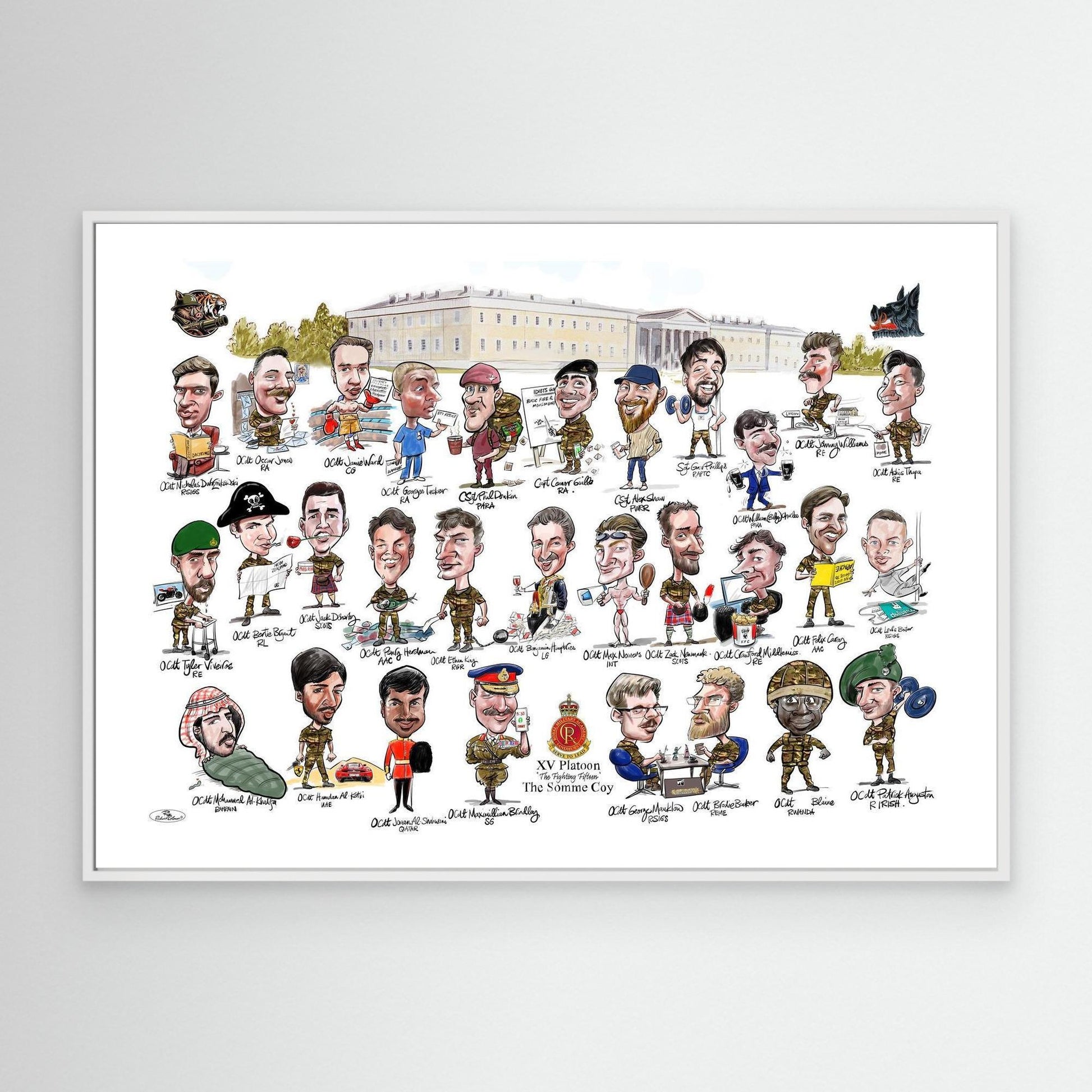 Sandhurst XV Group print on canvas 