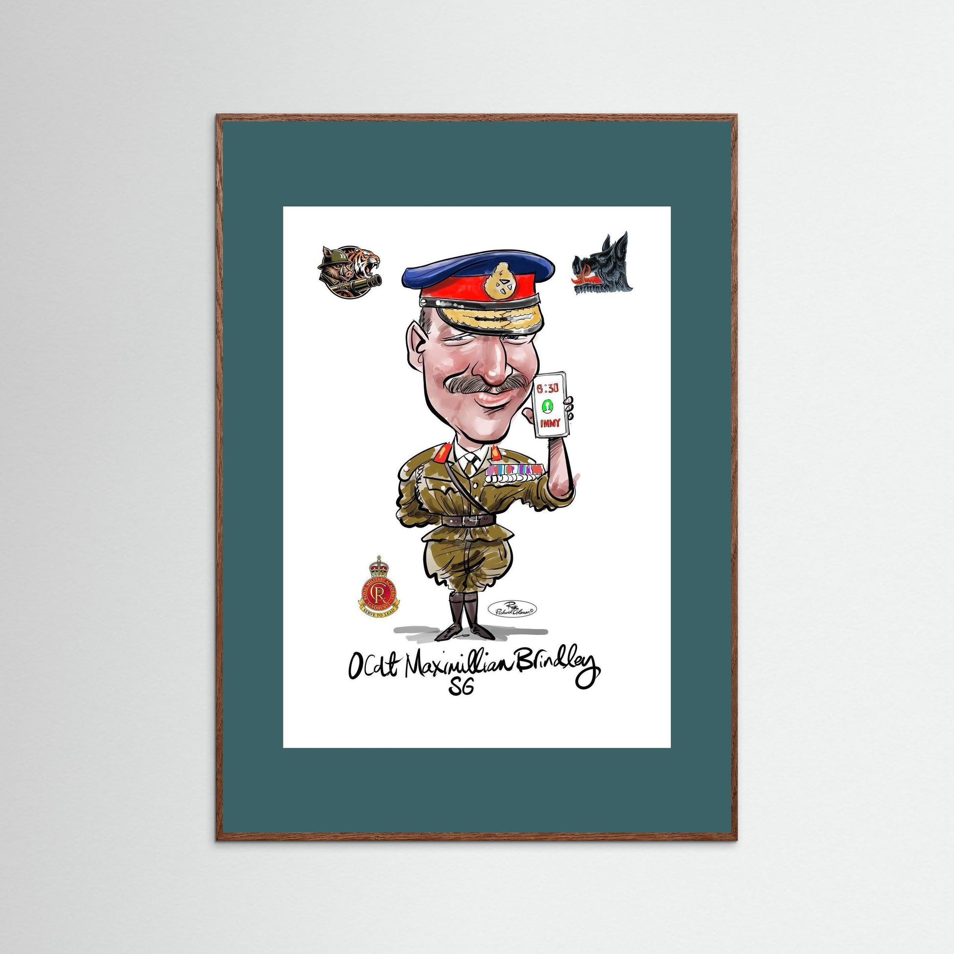 Sandhurst Officer Cadet - print on art paper 
