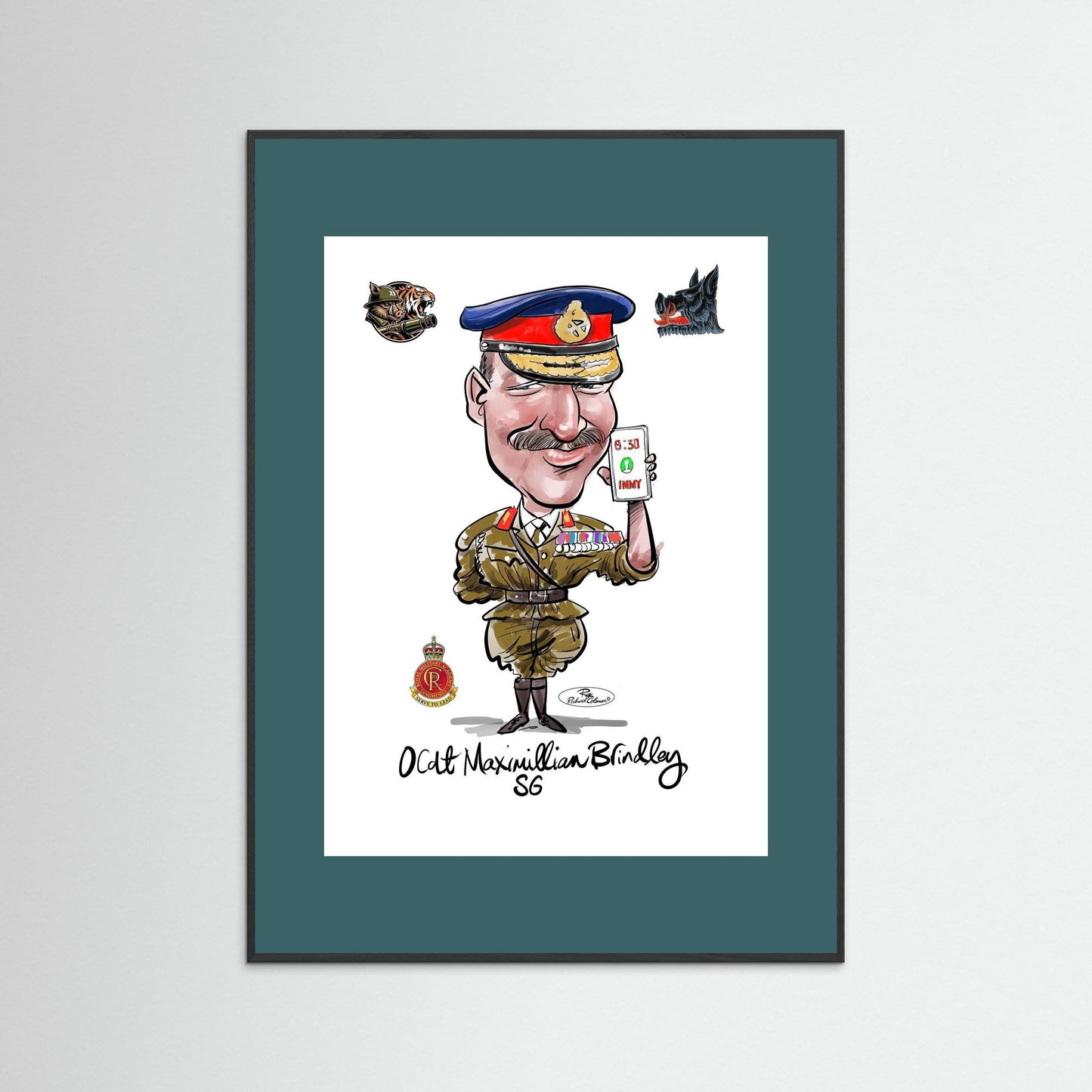 Sandhurst Officer Cadet - print on art paper 