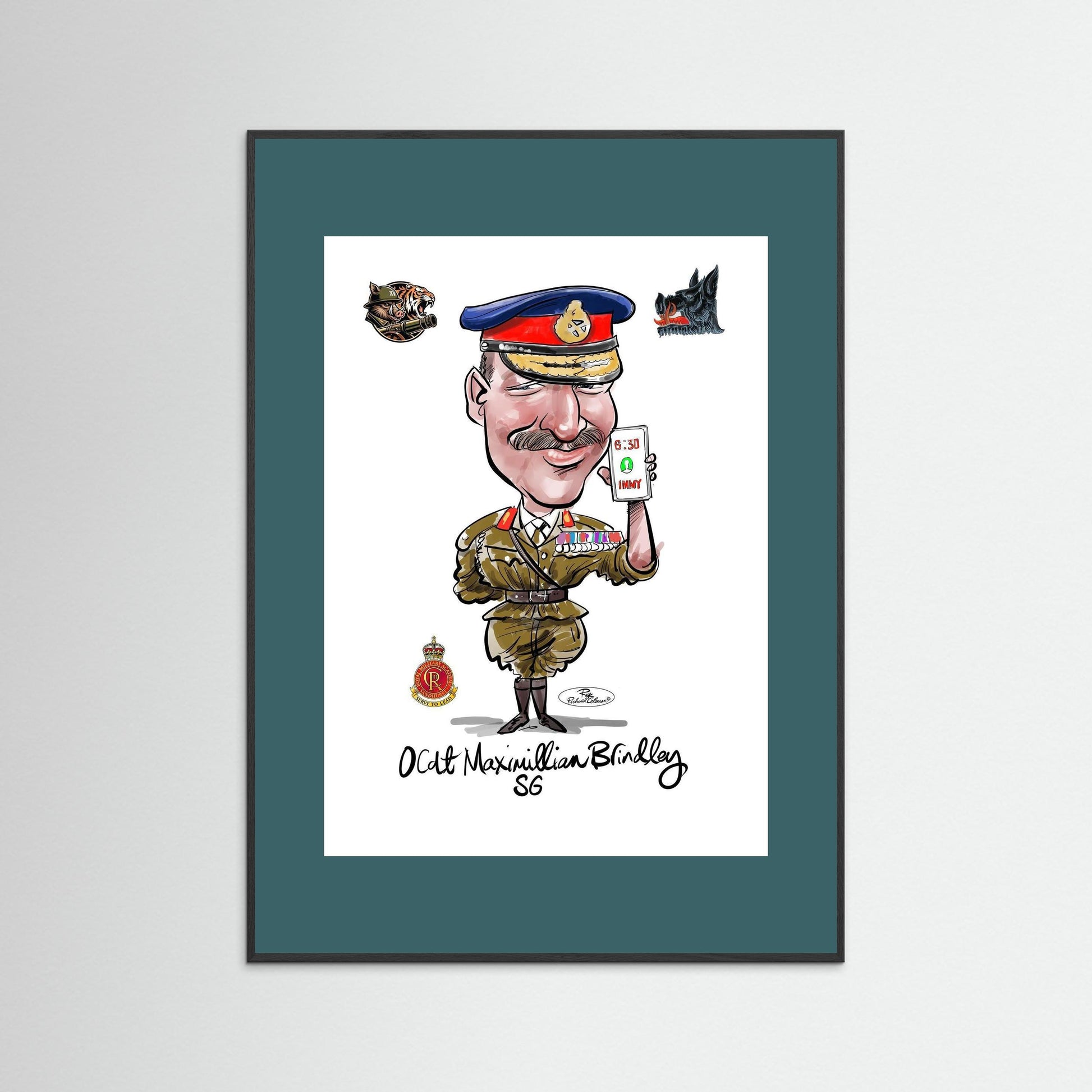 Sandhurst Officer Cadet - print on art paper 