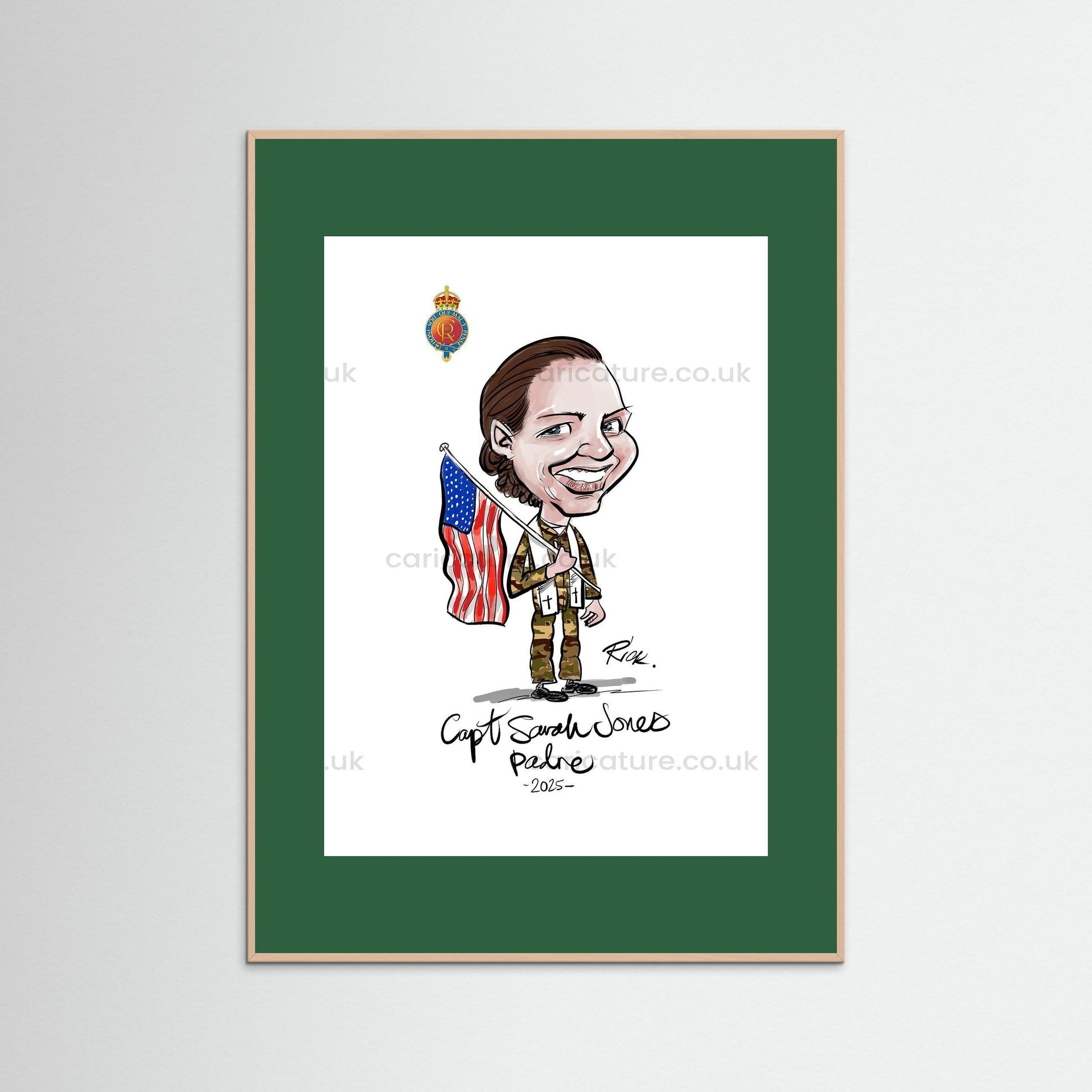 Caricature of Officer extracted from Group Painting