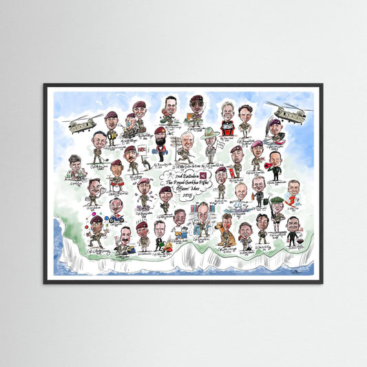 2nd Bn The Royal Gurkha Rifles 2025 A3 frame and print