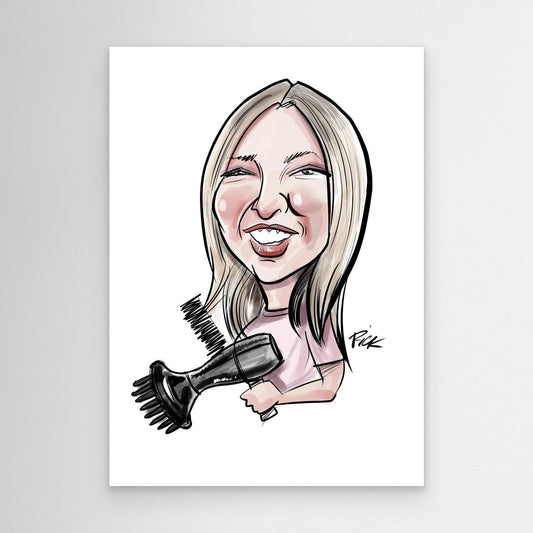 Hairdresser Caricature 