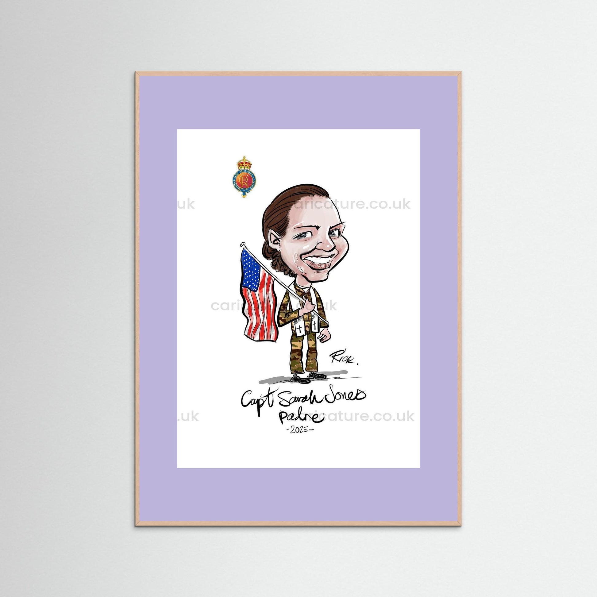 Caricature of Officer extracted from Group Painting