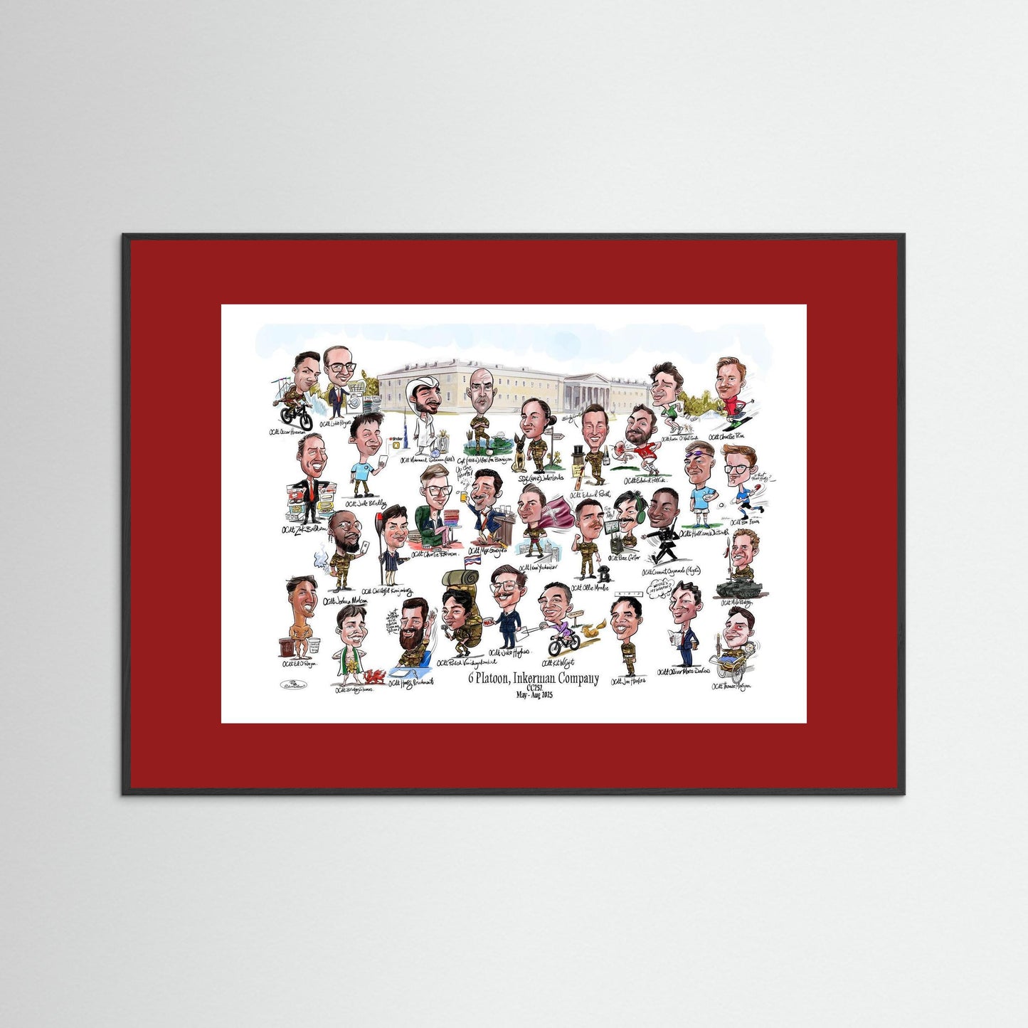 6 Platoon, Inkerman, Sandhurst print on paper 
